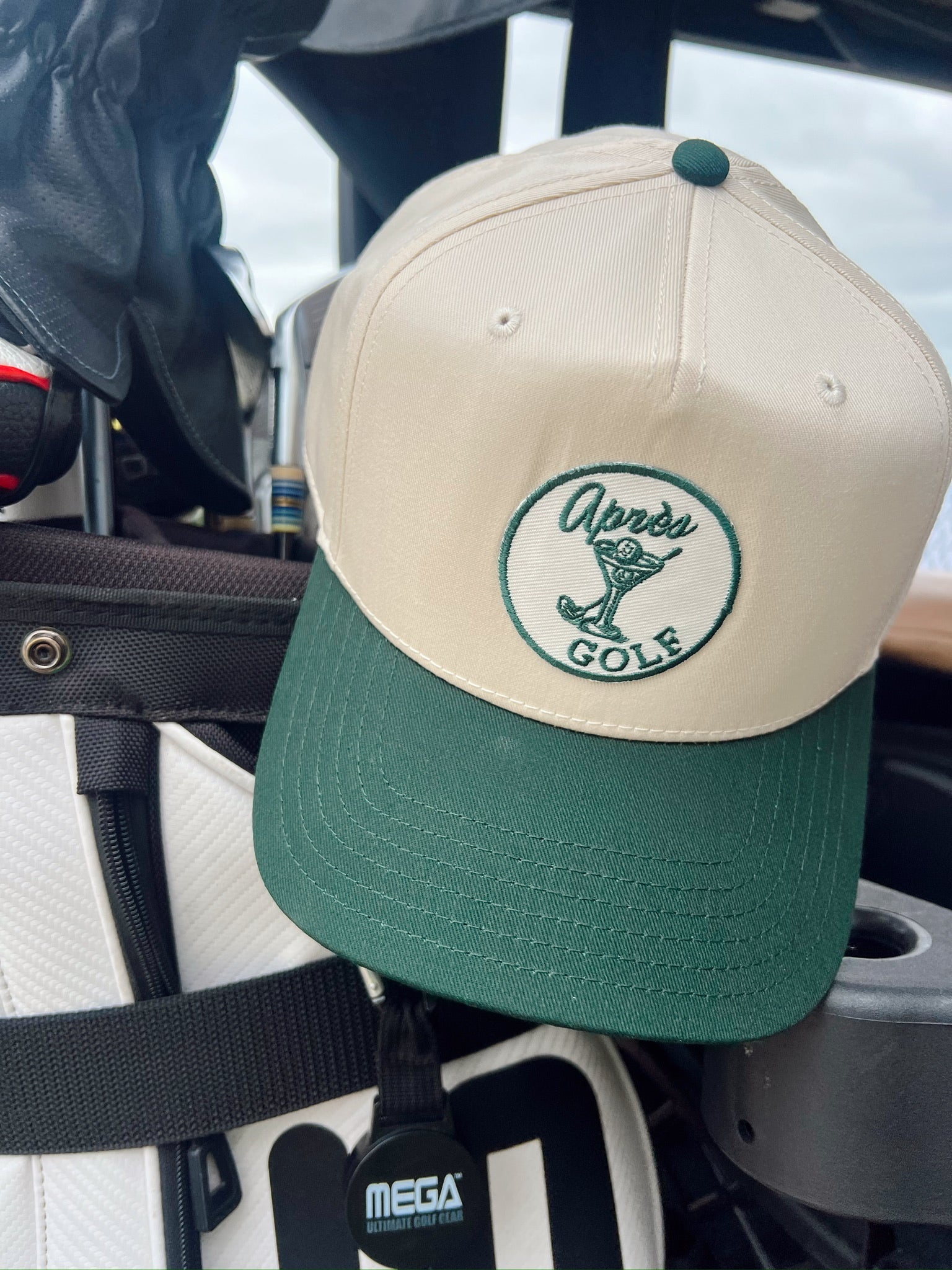 Hat Apres Golf - Green Vintage Trucker Hat