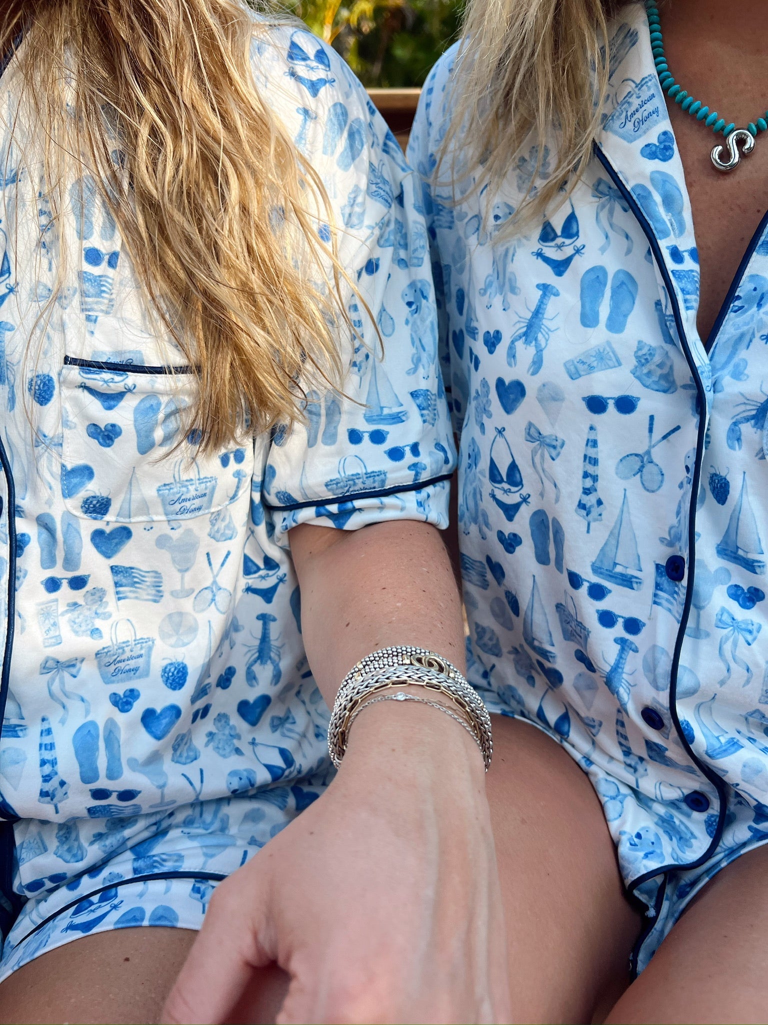 Pajamas Blue Americana - Short Sleeve Pajama Set