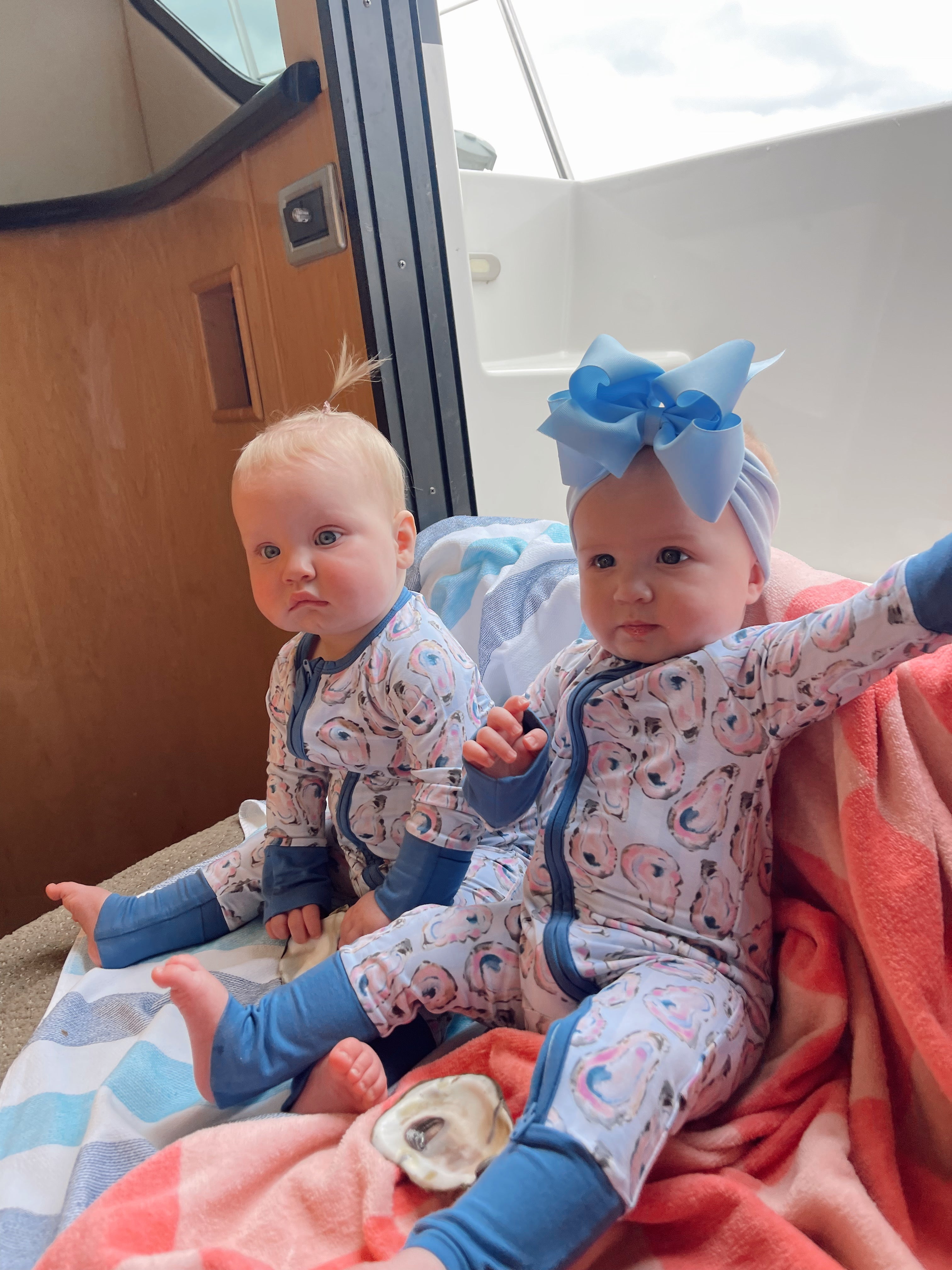 Pajamas Blue Oysters - Bamboo Sleeper