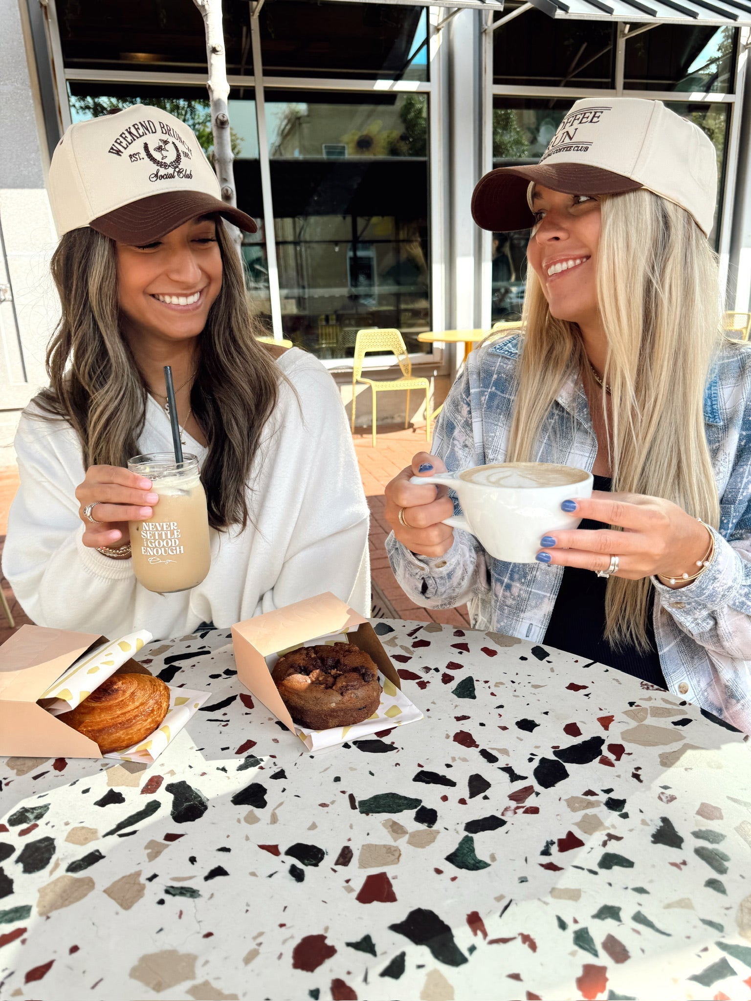 Hat Weekend Brunch Club - Brown Vintage Trucker Hat