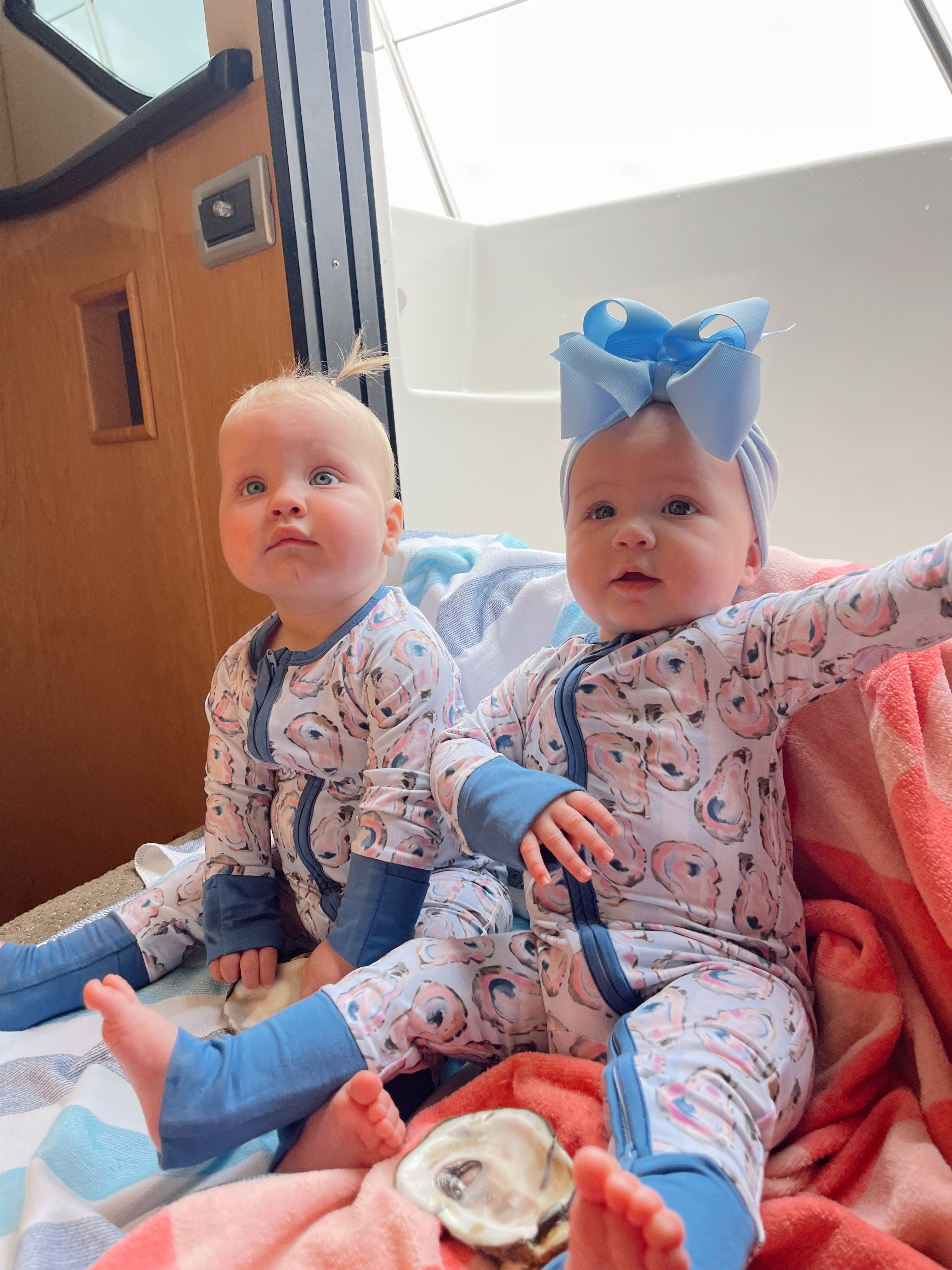 Pajamas Blue Oysters - Bamboo Sleeper