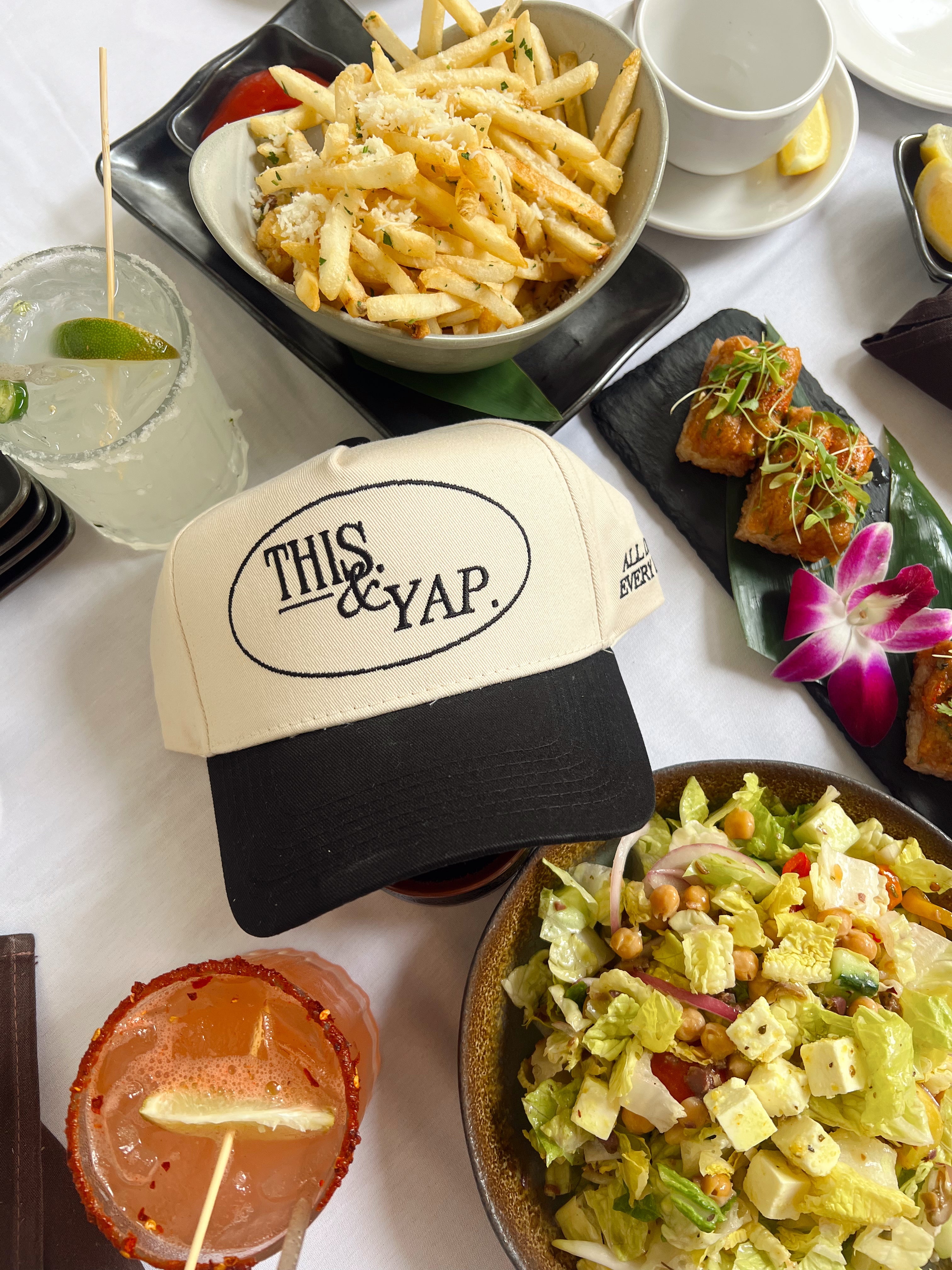 Hat This & Yap - Black Vintage Trucker Hat