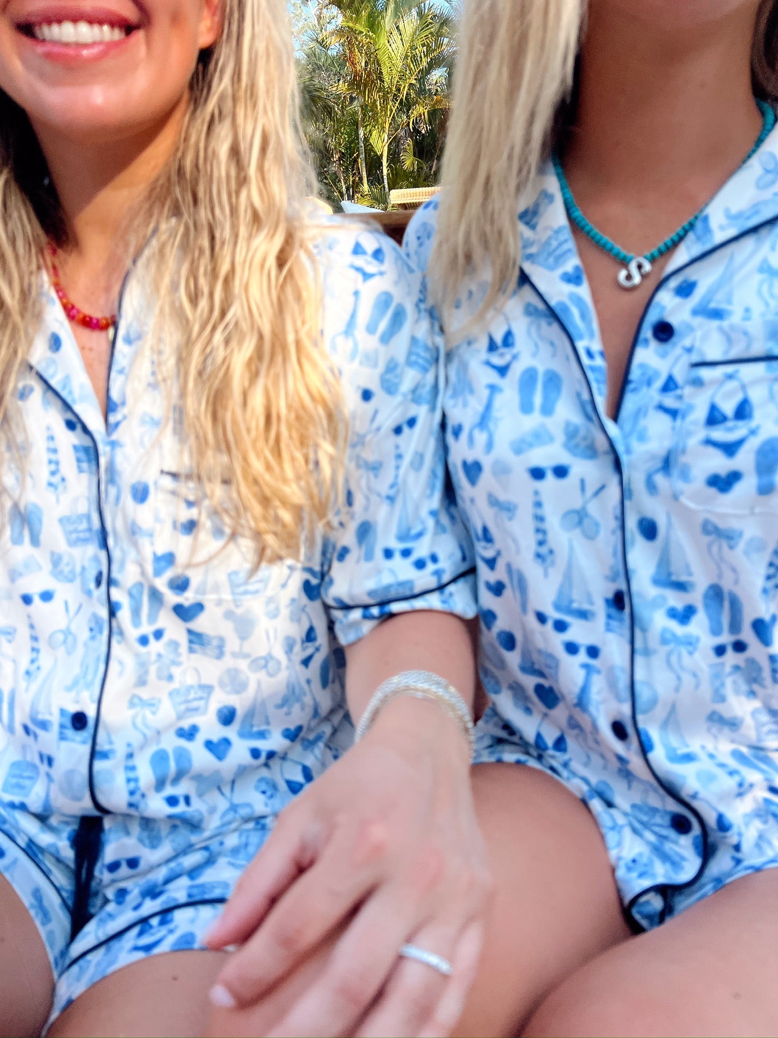 Pajamas Blue Americana - Short Sleeve Pajama Set