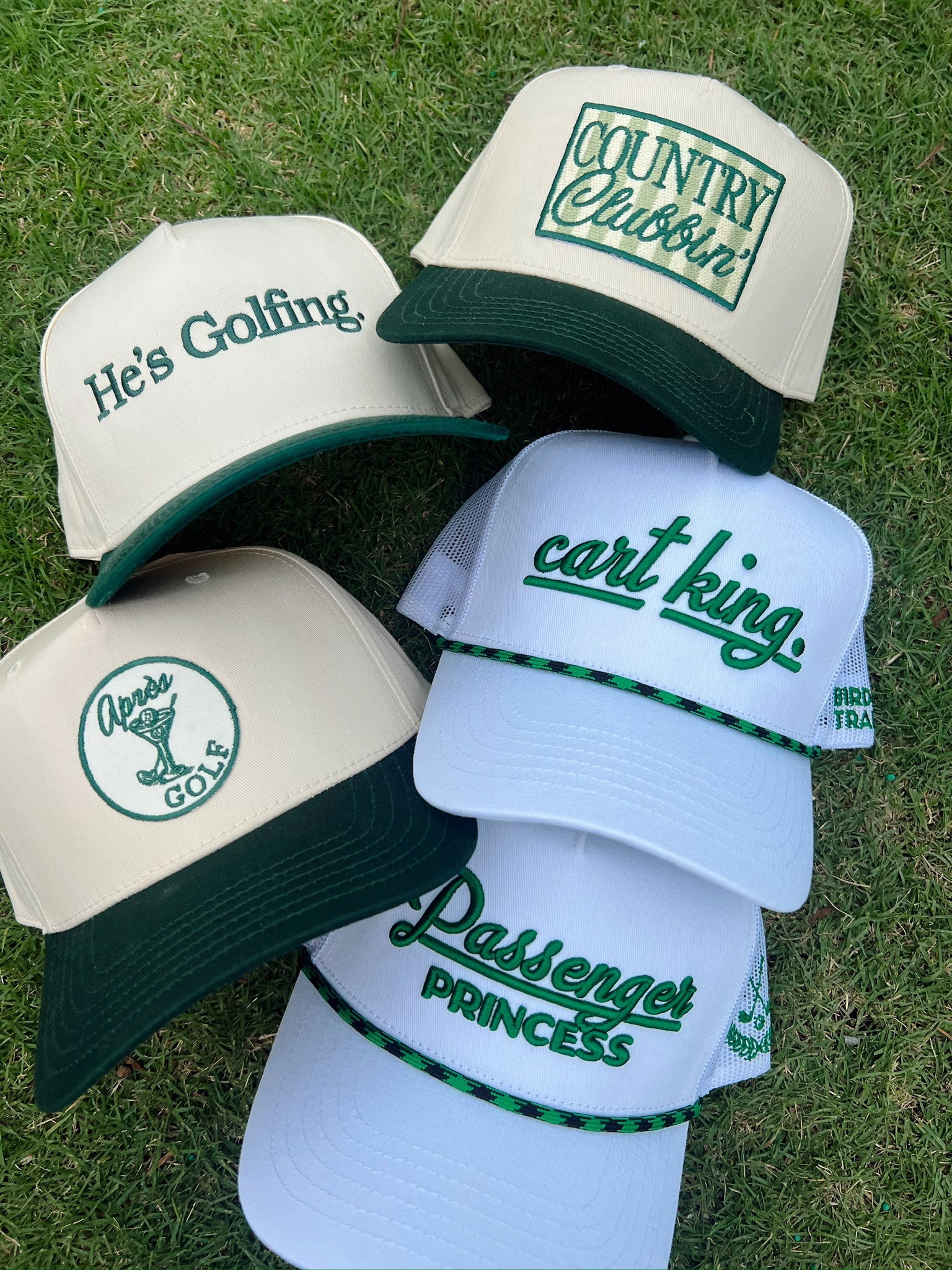 Hat Apres Golf - Green Vintage Trucker Hat