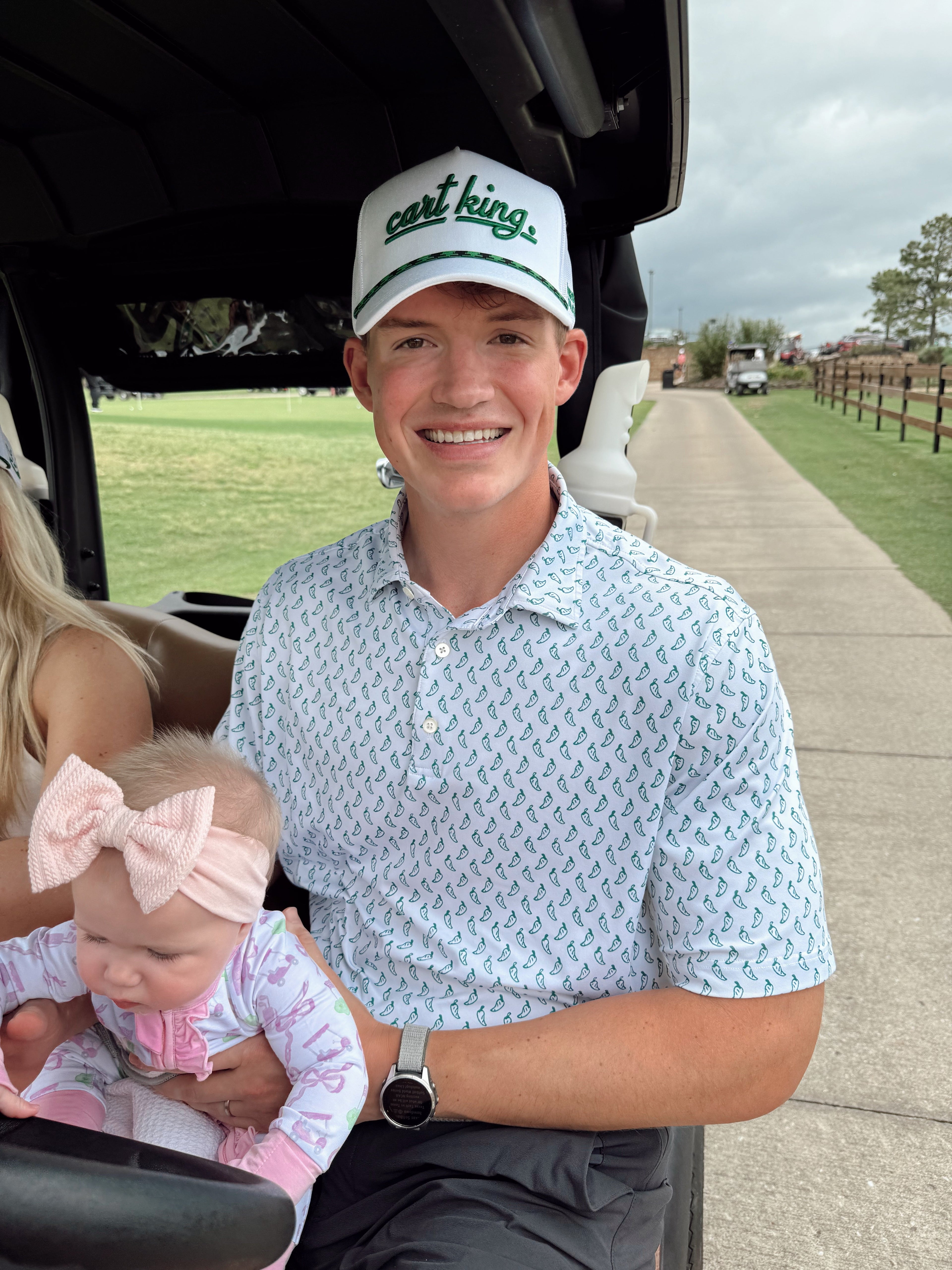 Hat Couples Golf Hat - White Vintage Trucker Hat