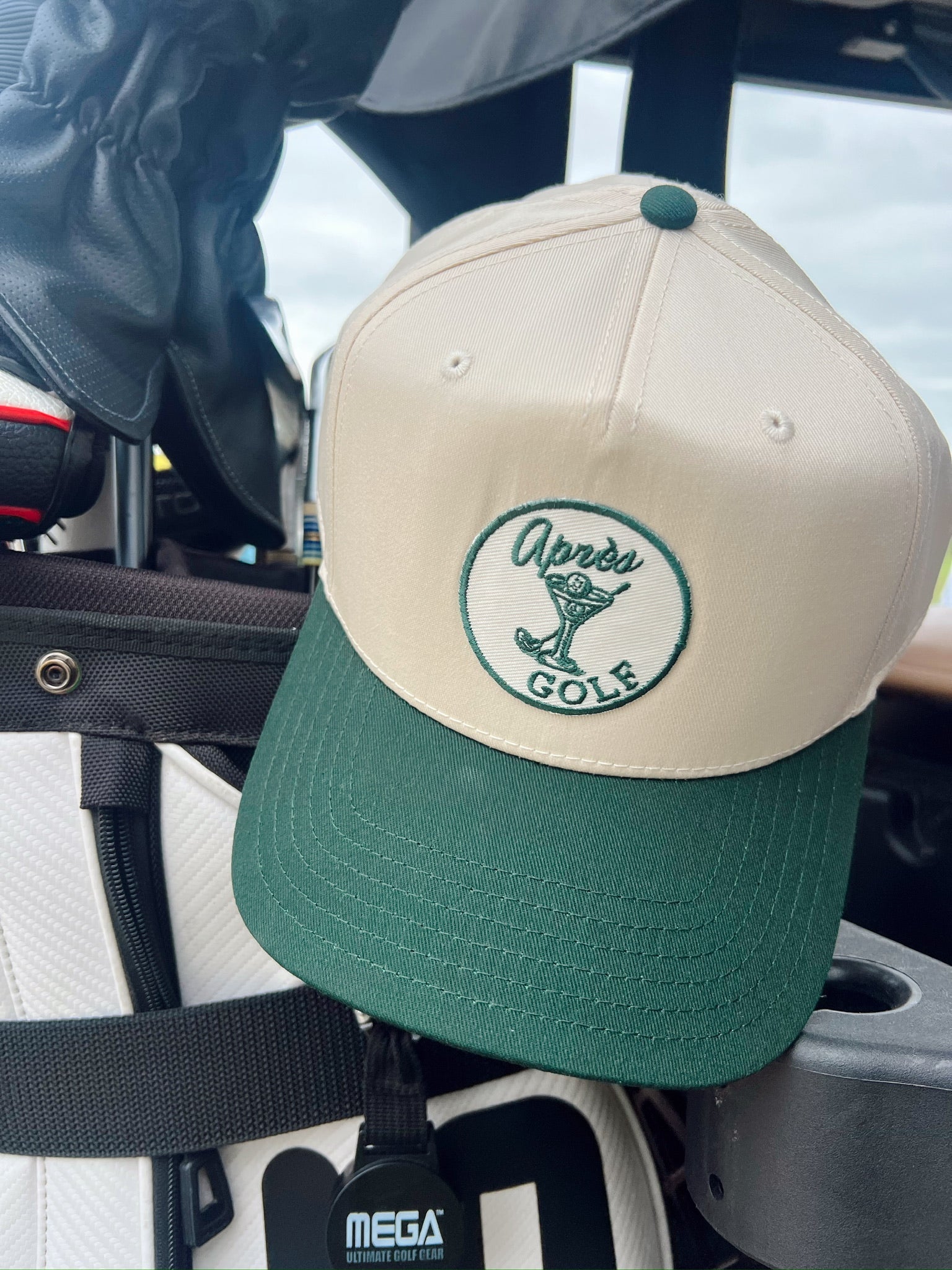 Hat Apres Golf - Green Vintage Trucker Hat