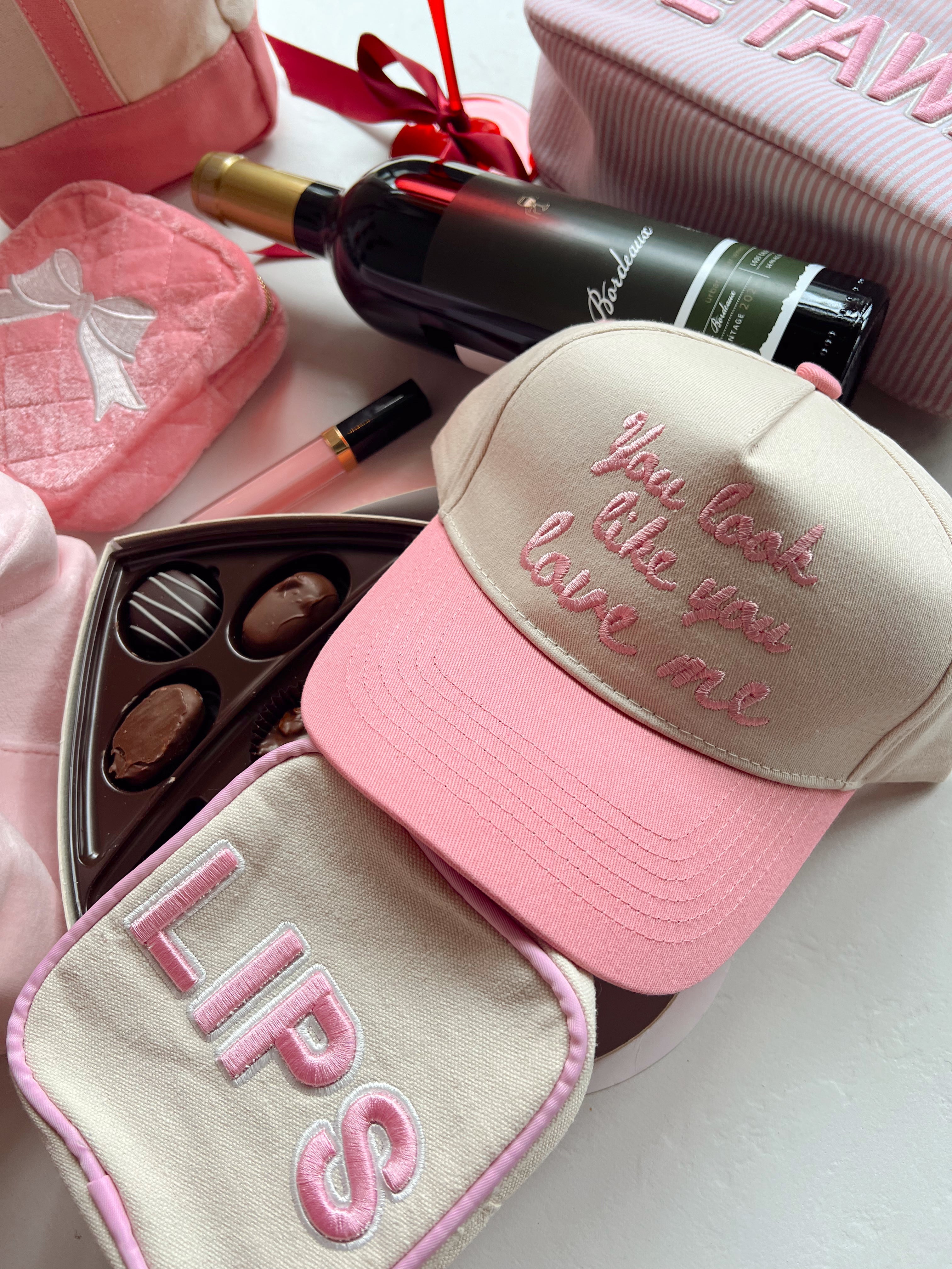 Hat You Look Like You Love Me - Pink Vintage Trucker Hat