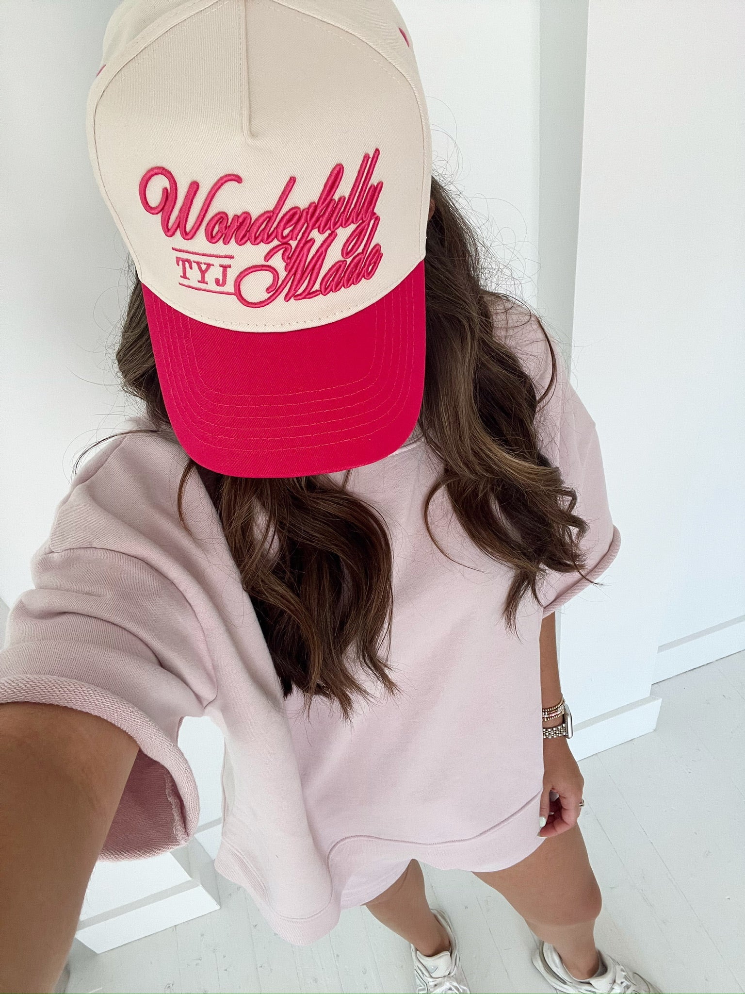Wonderfully Made - Hot Pink Vintage Trucker Hat