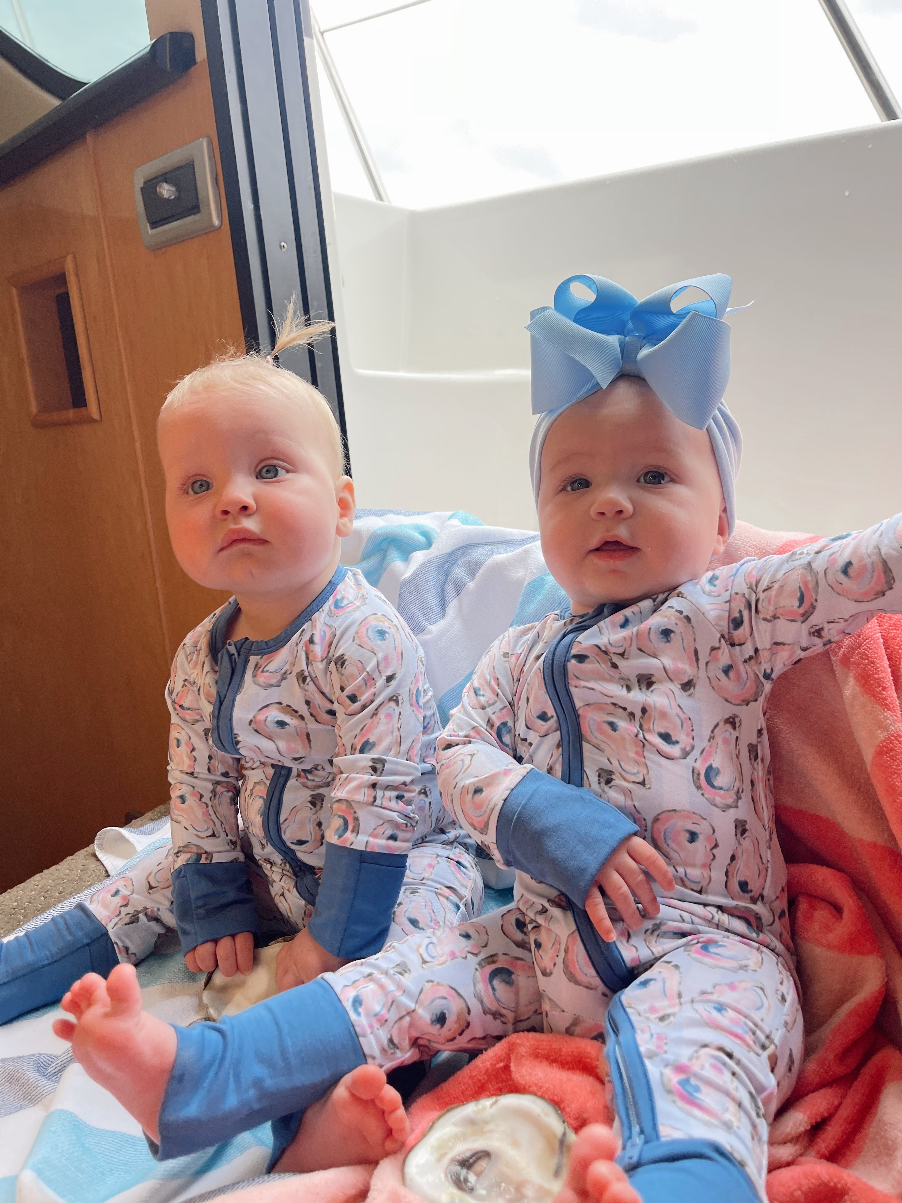 Pajamas Blue Oysters - Bamboo Sleeper