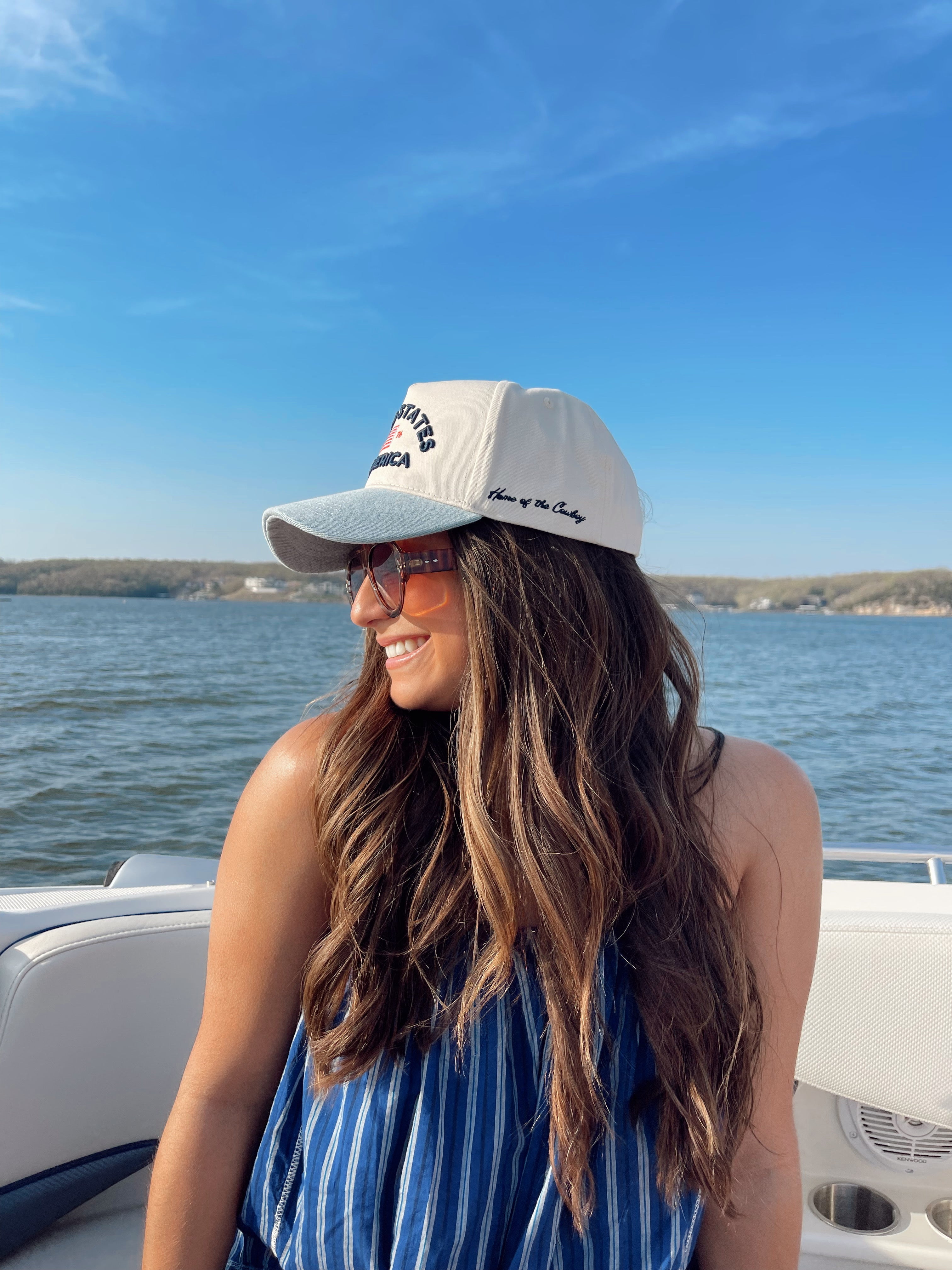 Hat United States of America - Denim Blue Vintage Trucker Hat