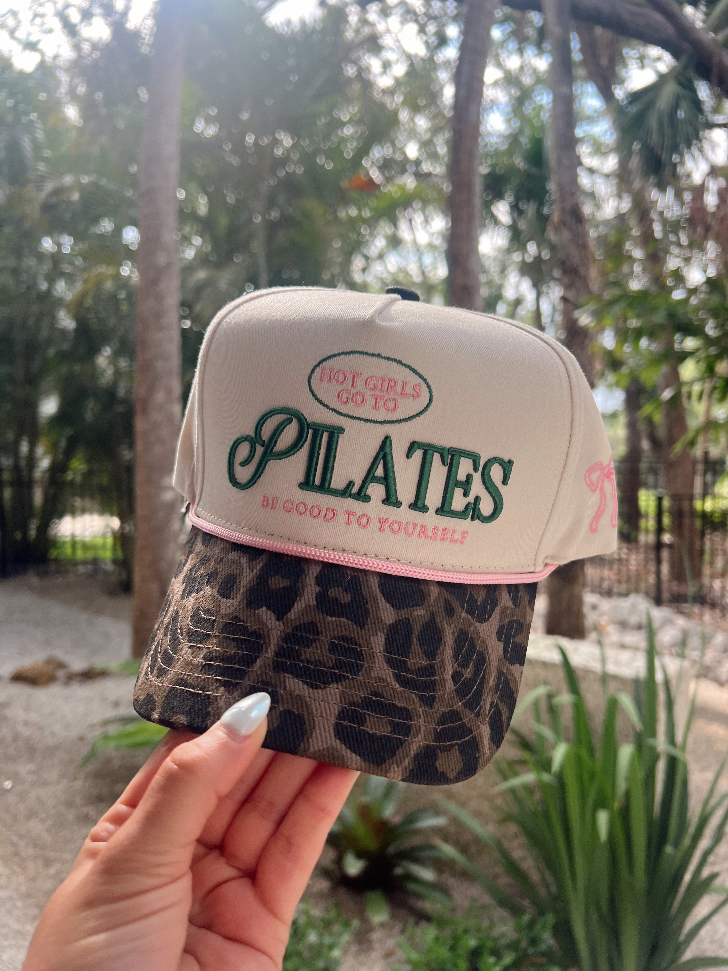 Hat Hot Girls go to Pilates - Leopard Vintage Hat