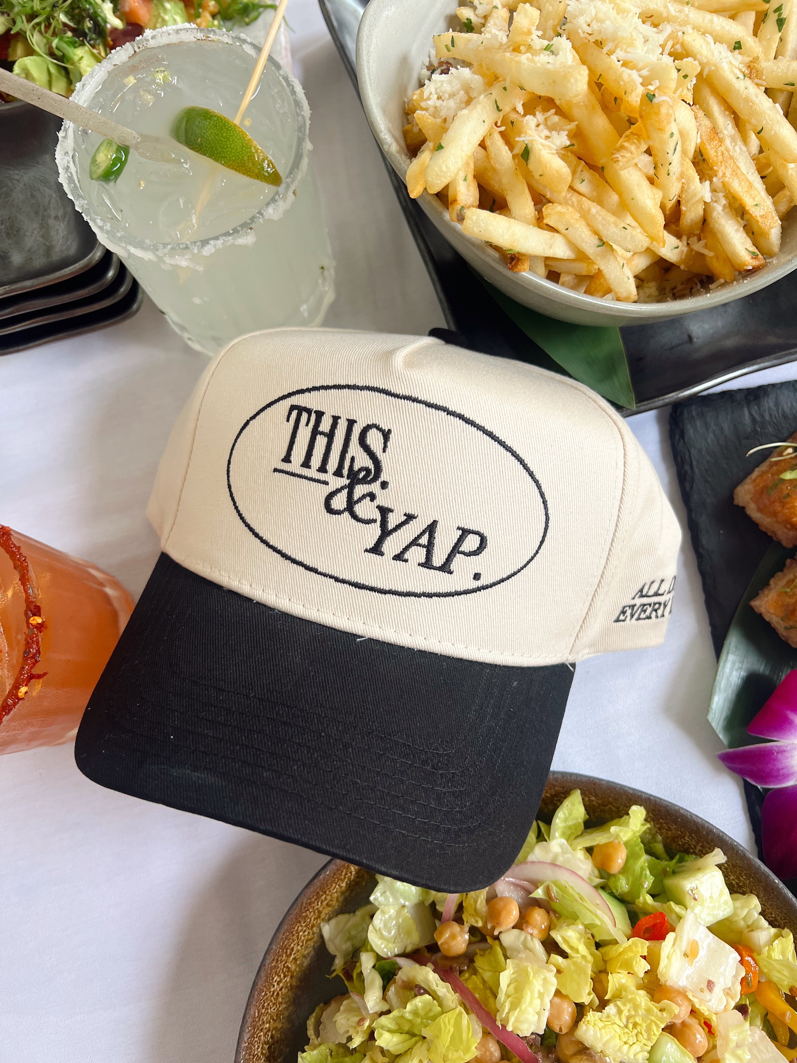 Hat This & Yap - Black Vintage Trucker Hat