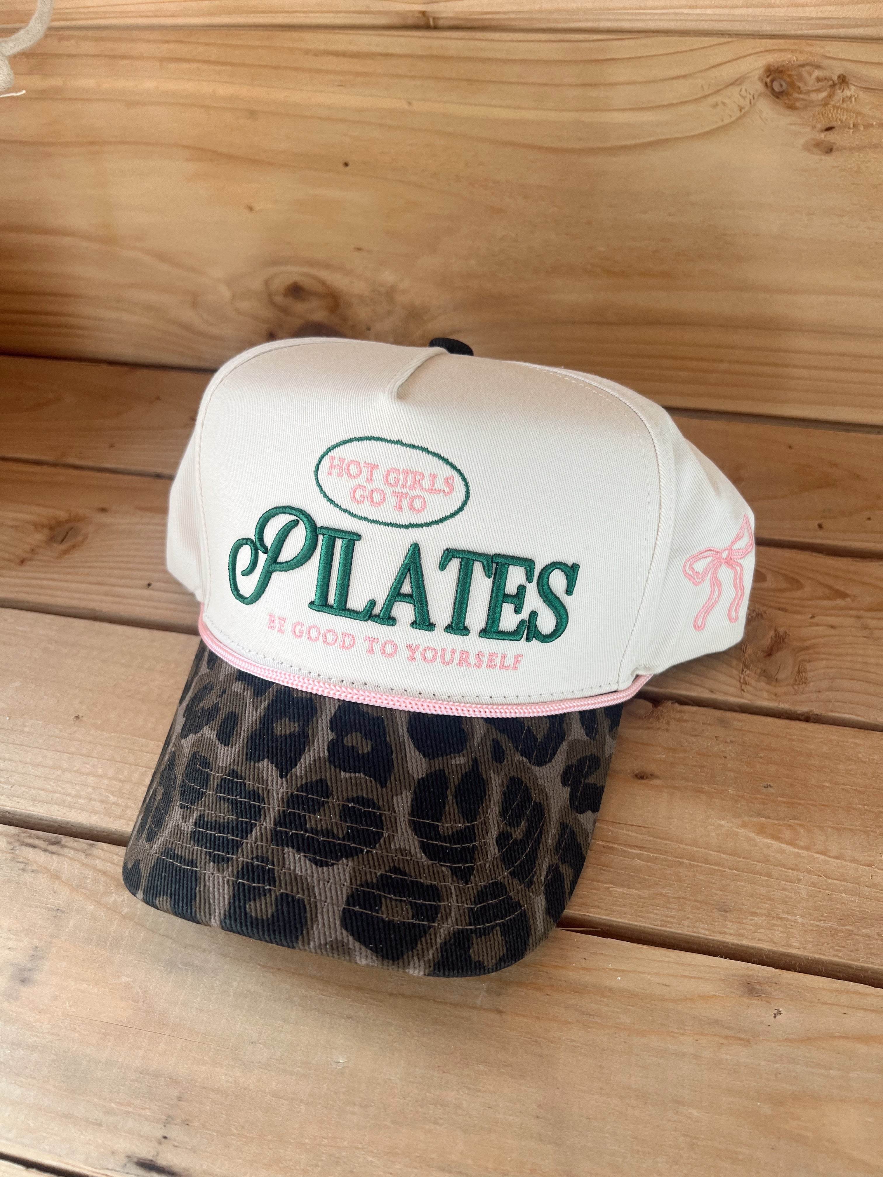 Hat Hot Girls go to Pilates - Leopard Vintage Hat