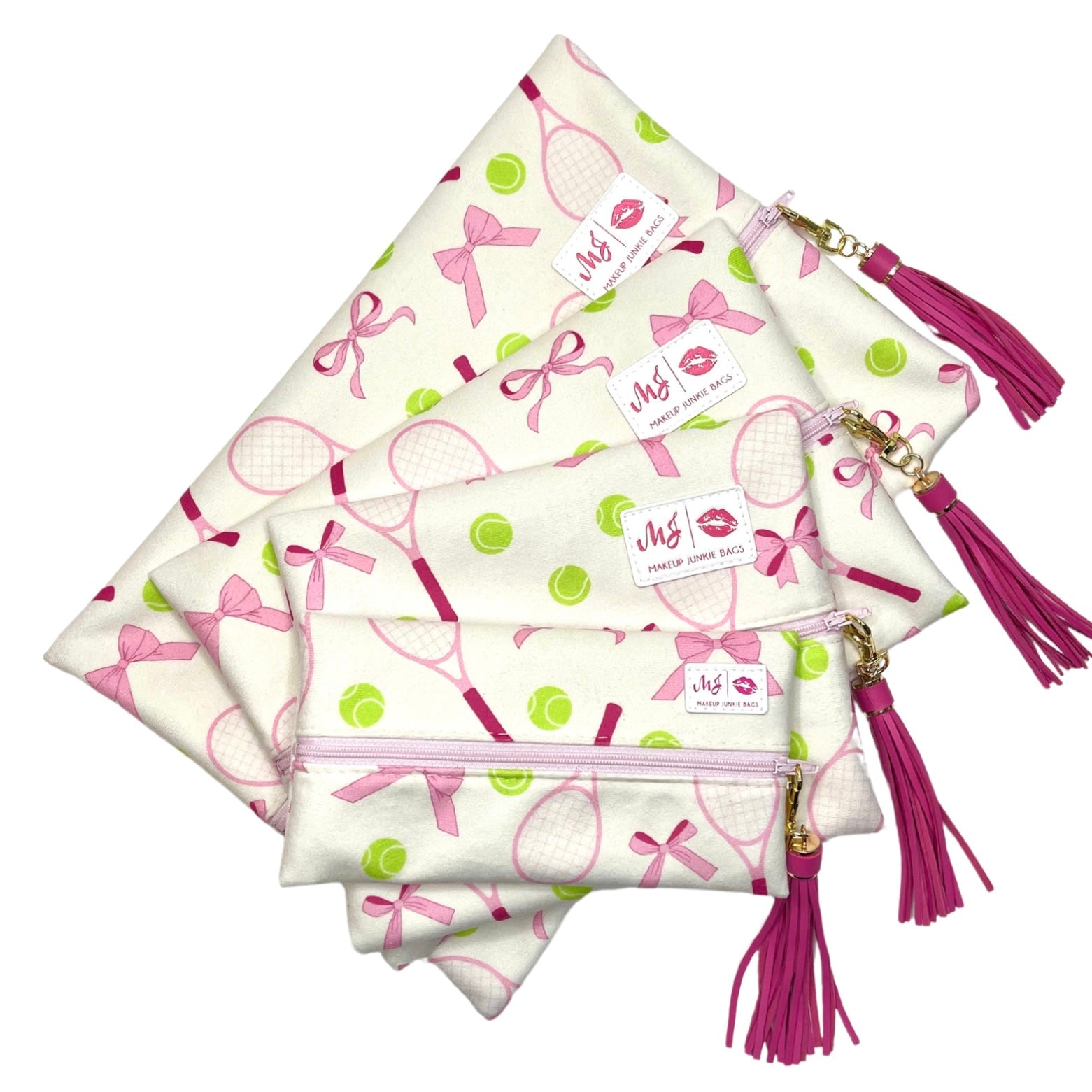 Makeup Junkie Bags Sports Fan Tennis Pink
