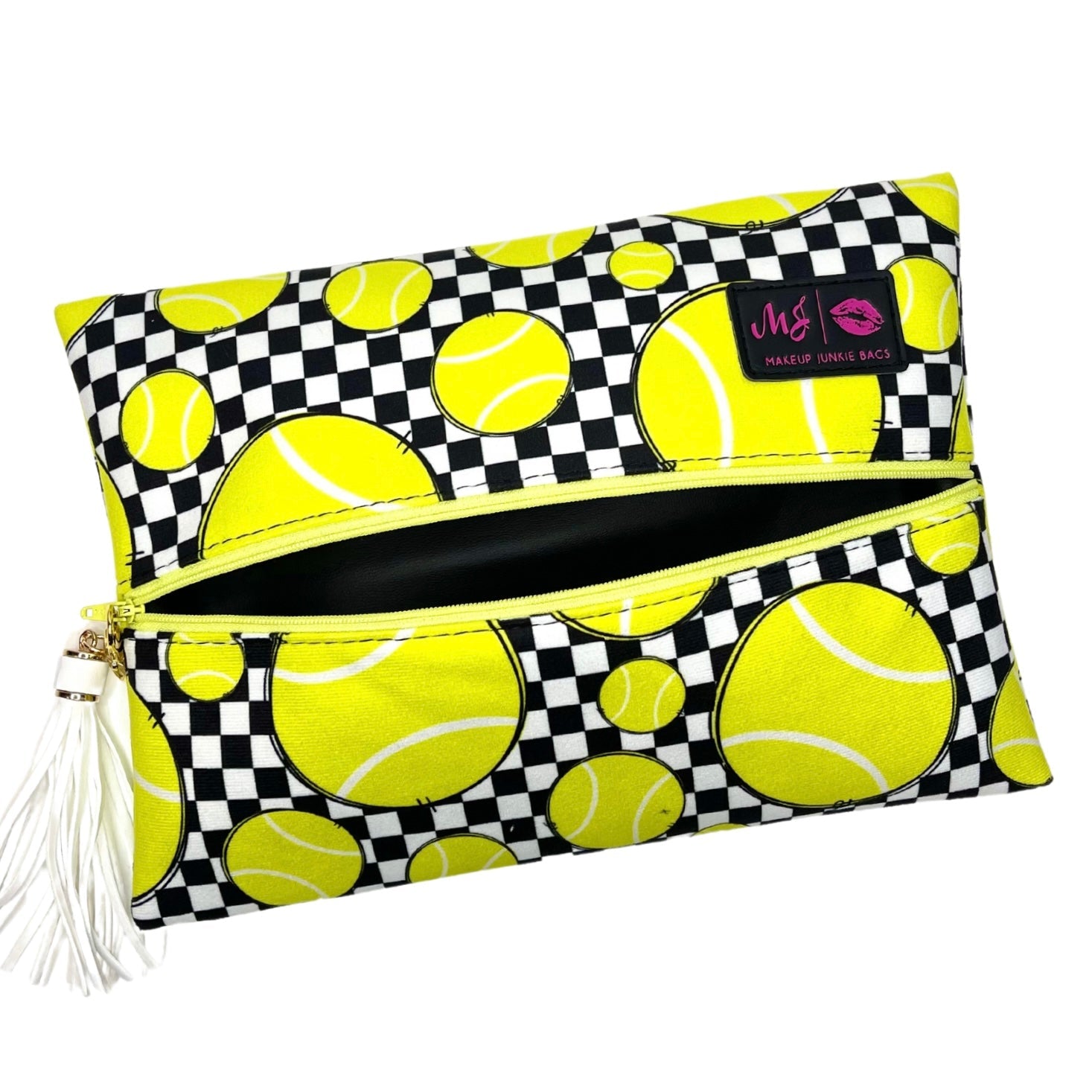 Makeup Junkie Bags Sports Fan Tennis Checkered