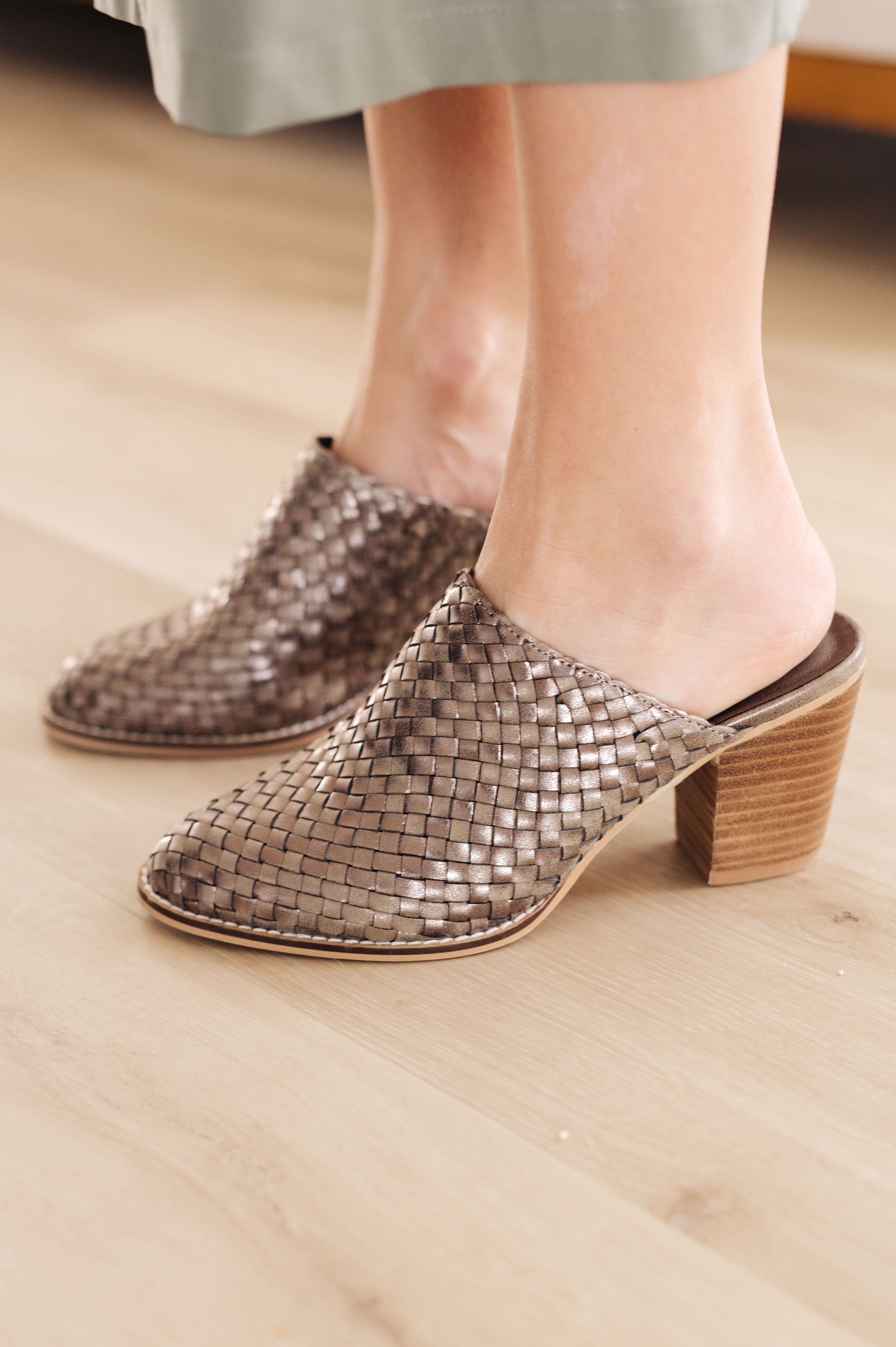 Shoes Walk With Me Woven Mules