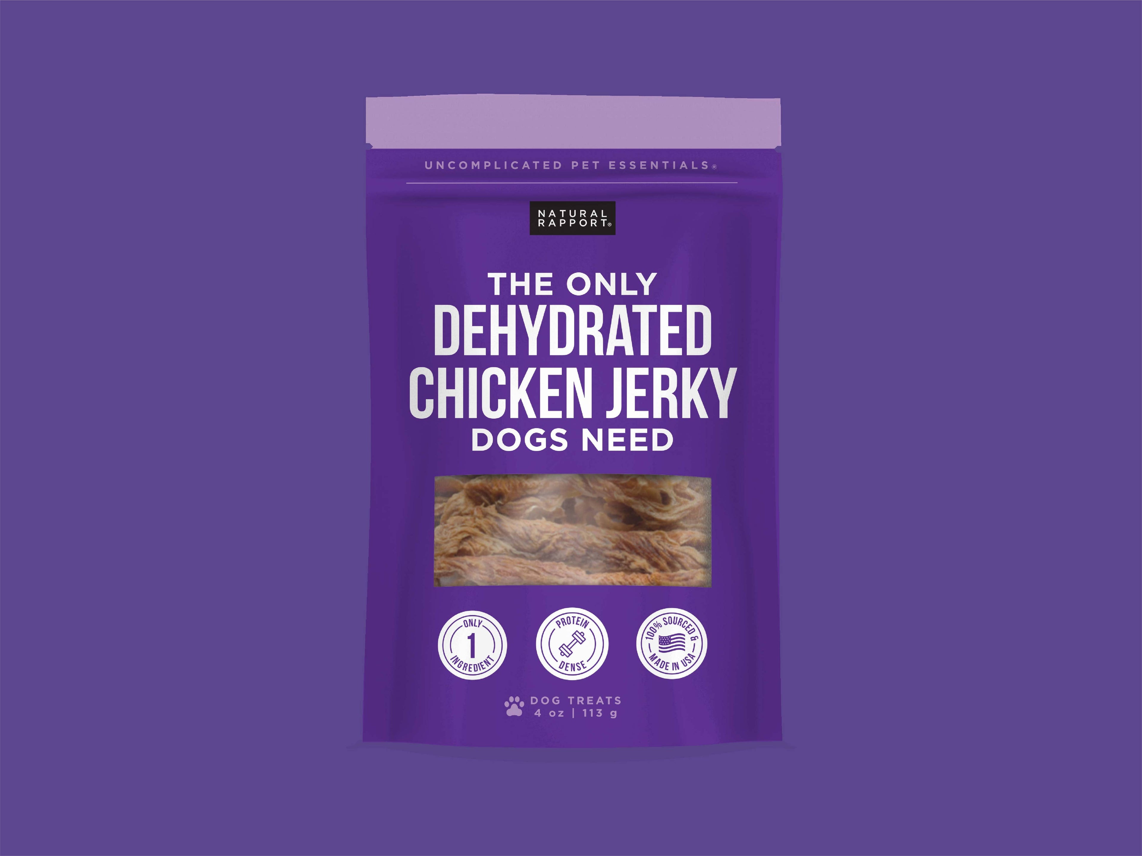 The Only Dehydrated Chicken Jerky Dogs Need