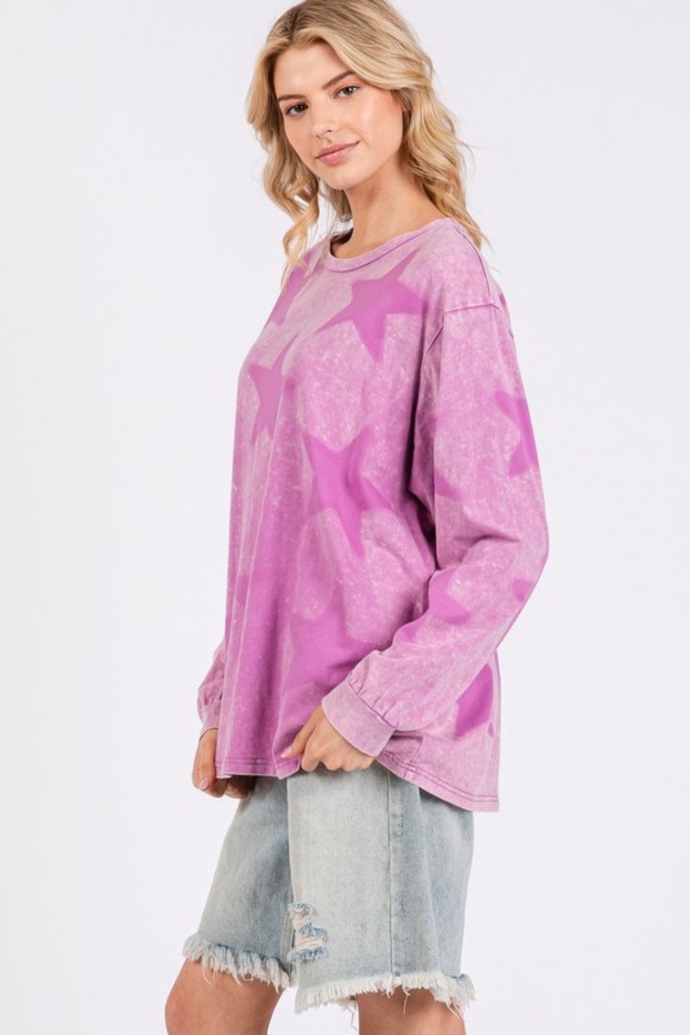 Shirts & Tops SAGE + FIG Mineral Wash Star Pattern T-Shirt