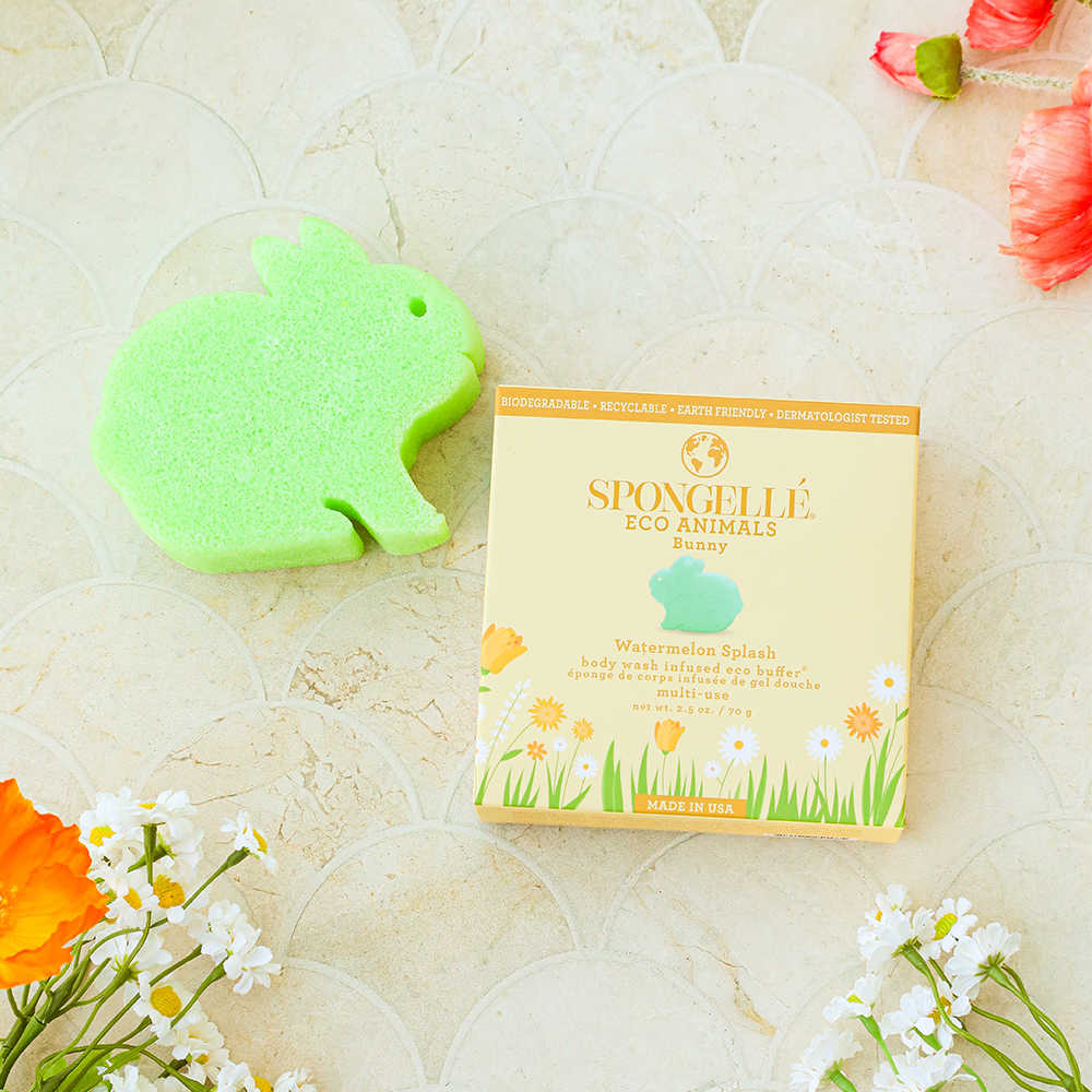 Body Wash Infused Buffer Bunny | Eco Animals Kids Buffer