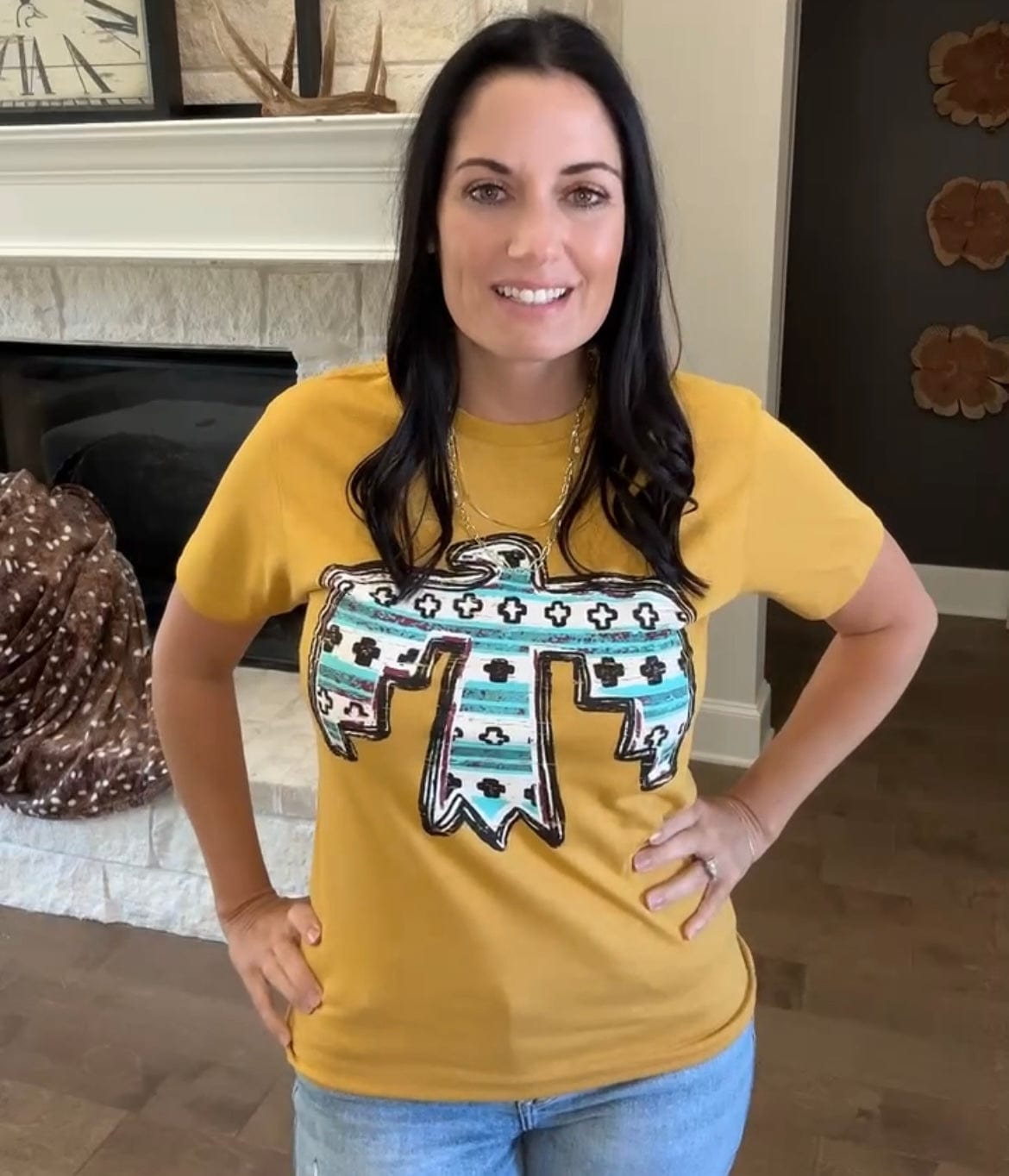 Women - Apparel - Shirts - T-Shirts Aztec Thunderbird Graphic Tee