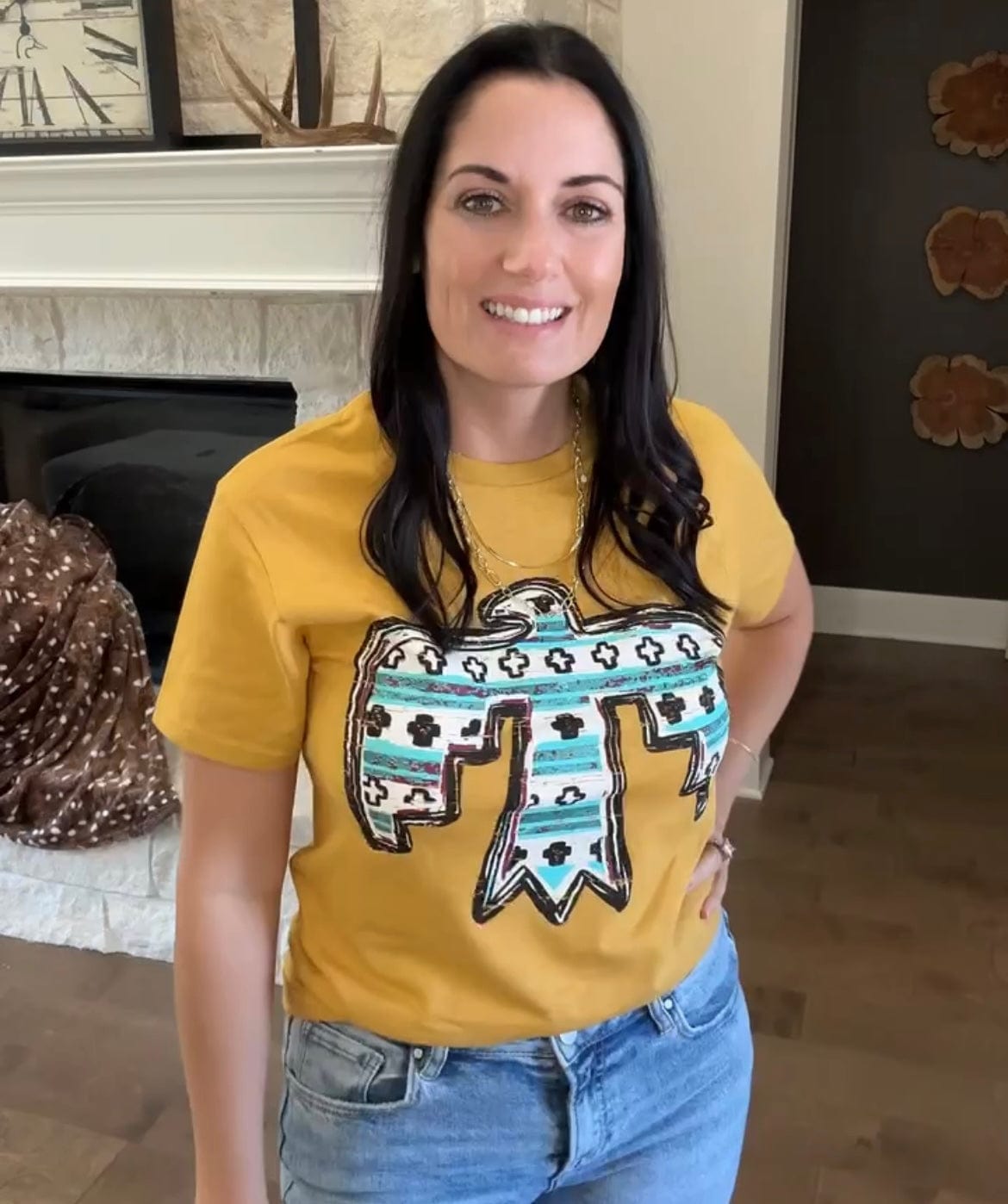 Women - Apparel - Shirts - T-Shirts Aztec Thunderbird Graphic Tee