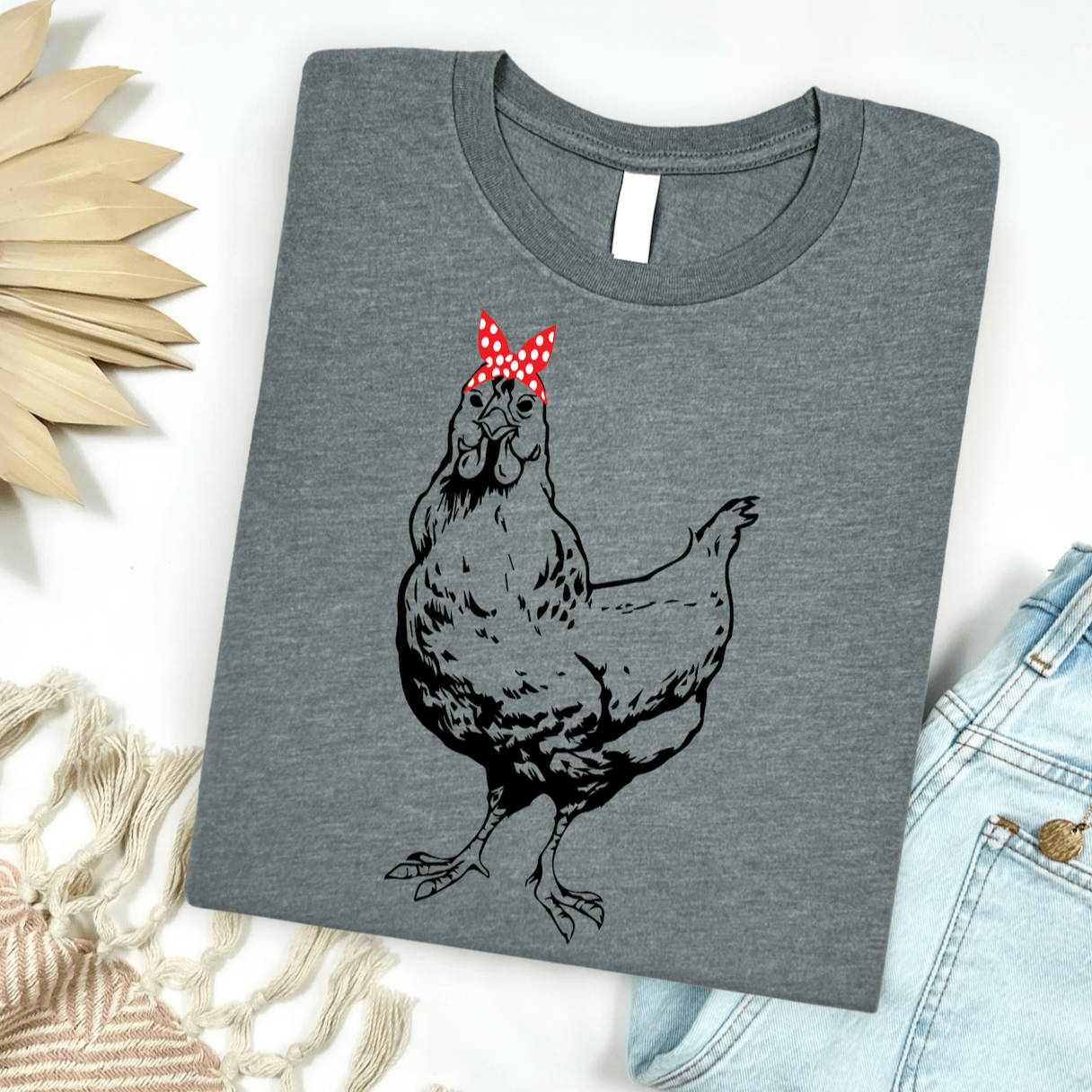 Women - Apparel - Shirts - T-Shirts Bandana Chicken Graphic Tee