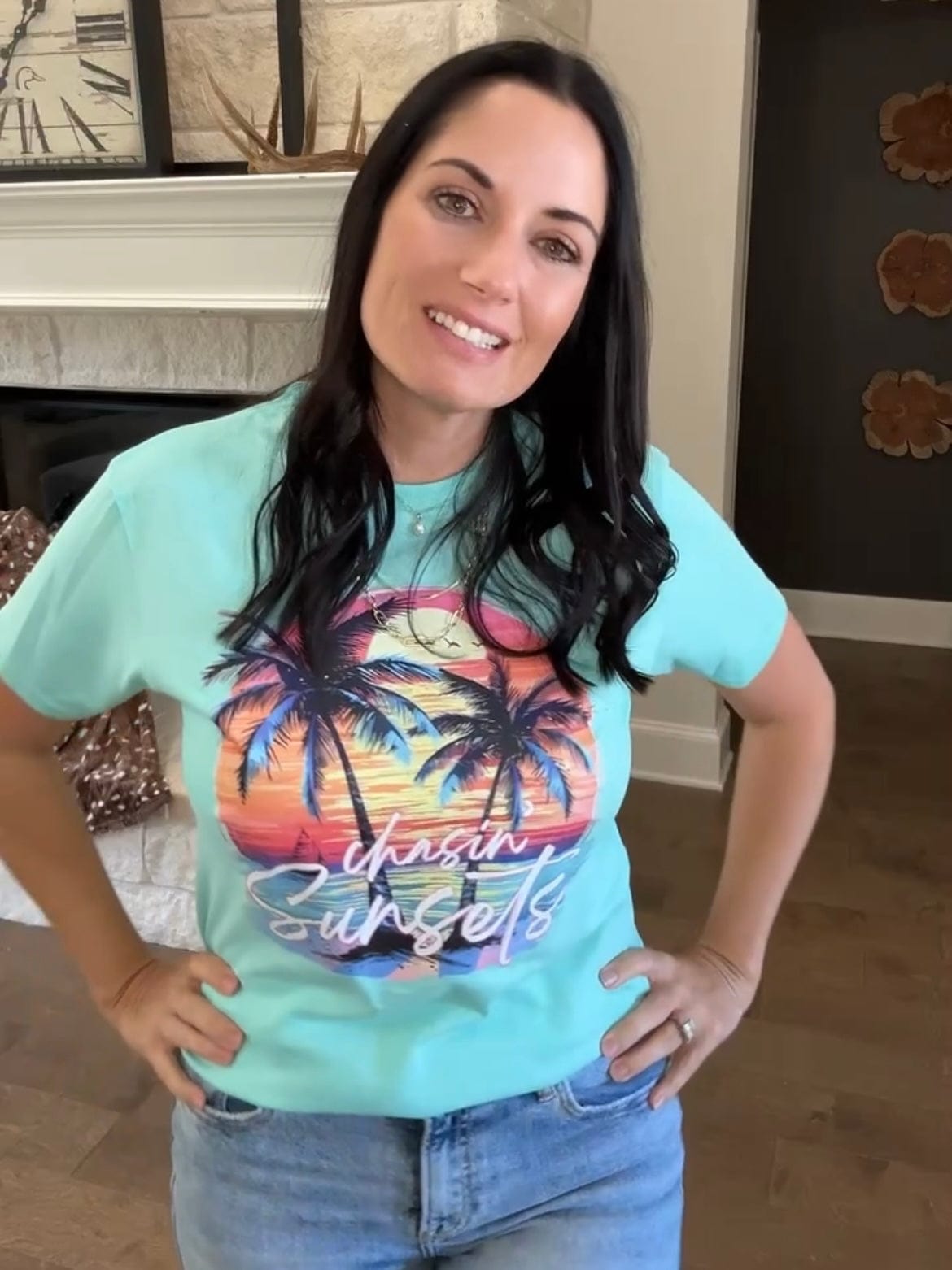 Women - Apparel - Shirts - T-Shirts Chasin Sunsets Graphic Tee