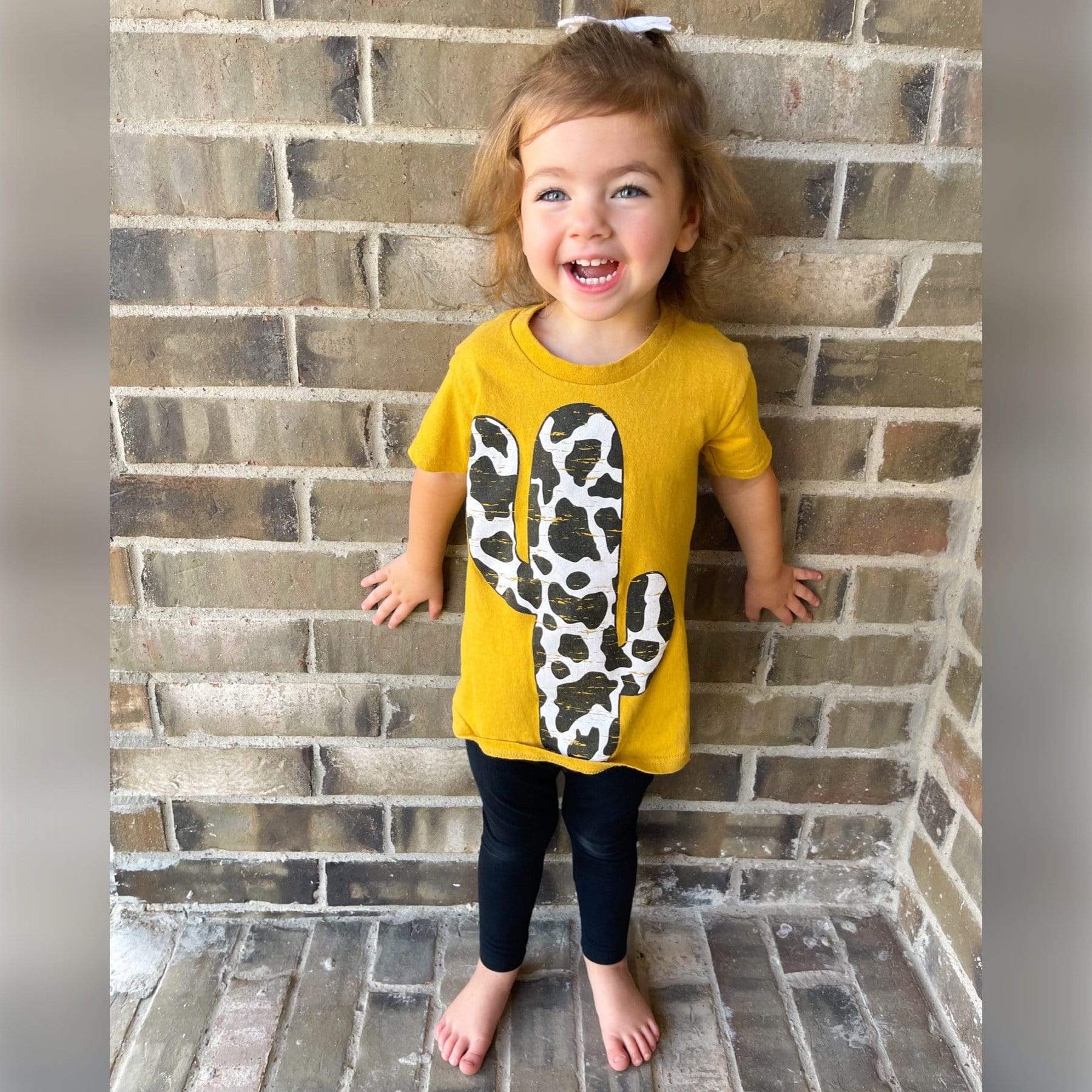 Women - Apparel - Shirts - T-Shirts Cow Print Cactus Graphic Tee