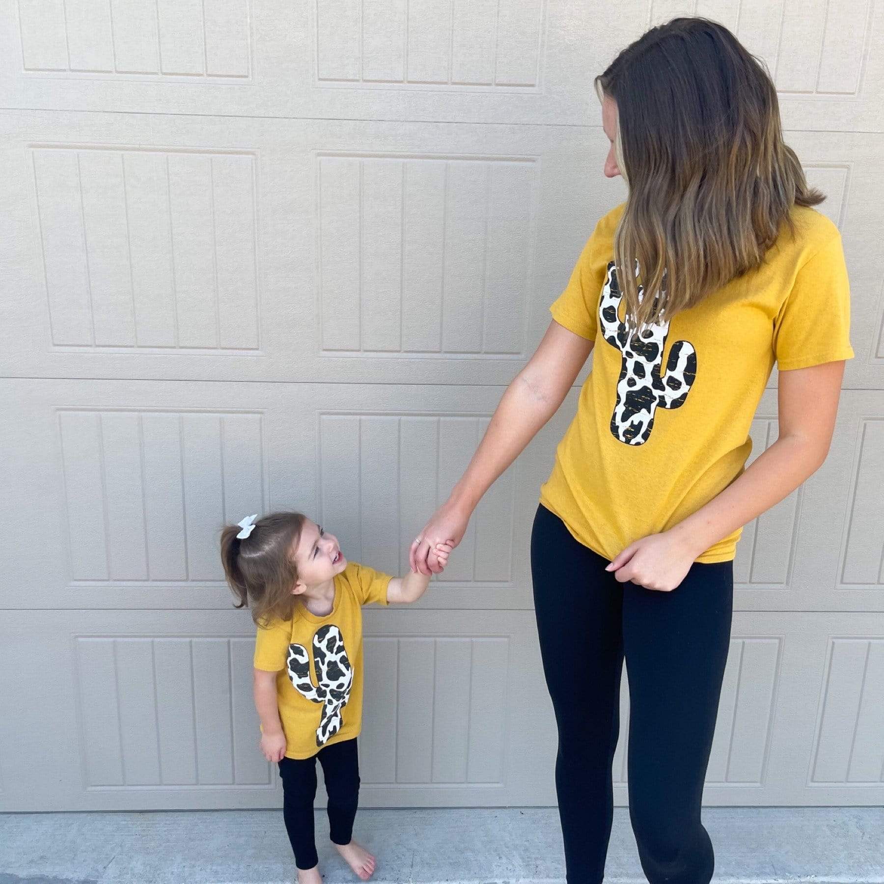 Women - Apparel - Shirts - T-Shirts Cow Print Cactus Graphic Tee