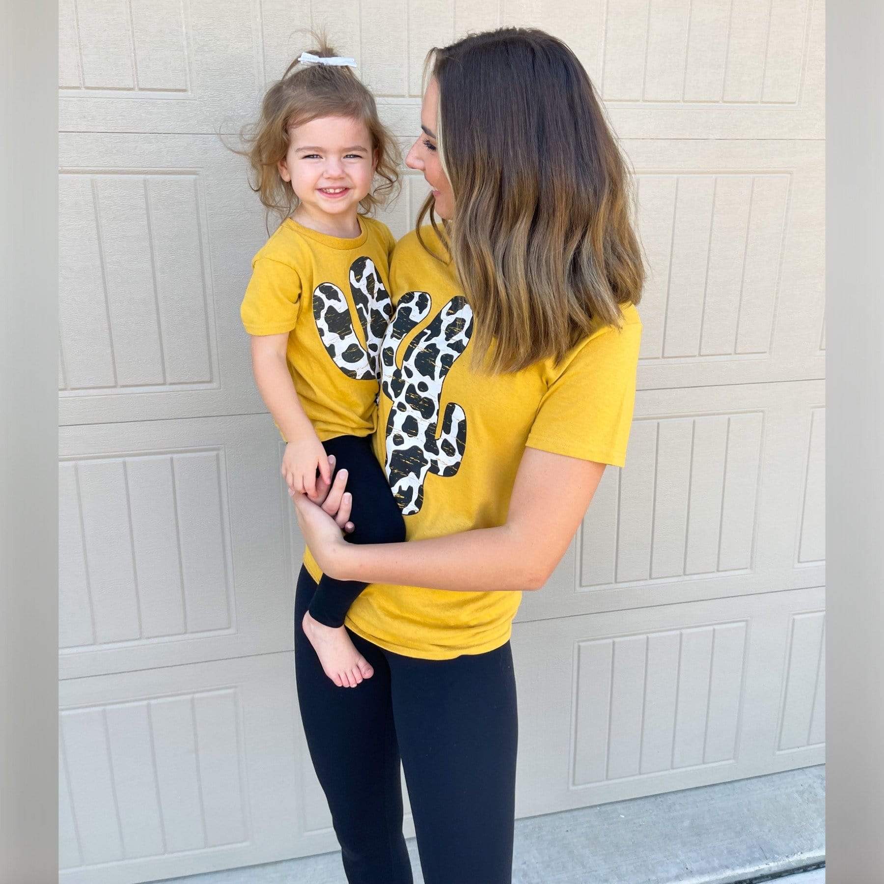 Women - Apparel - Shirts - T-Shirts Cow Print Cactus Graphic Tee