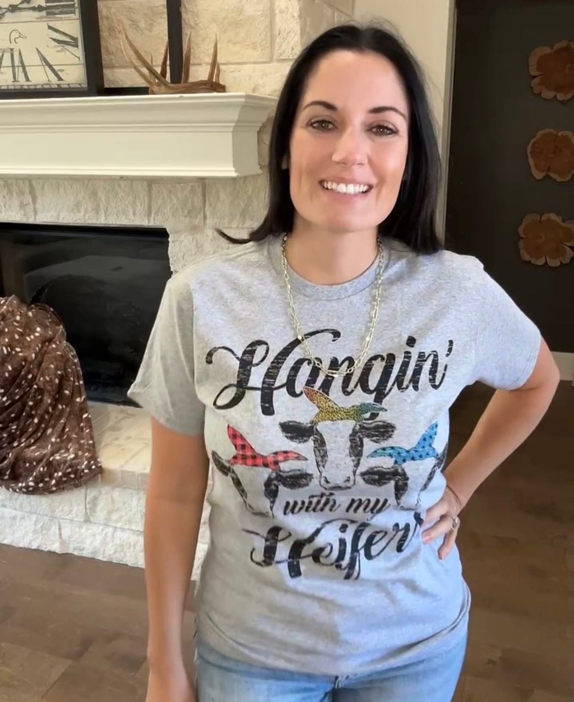 Women - Apparel - Shirts - T-Shirts Hangin’ With My Heifers Graphic Tee