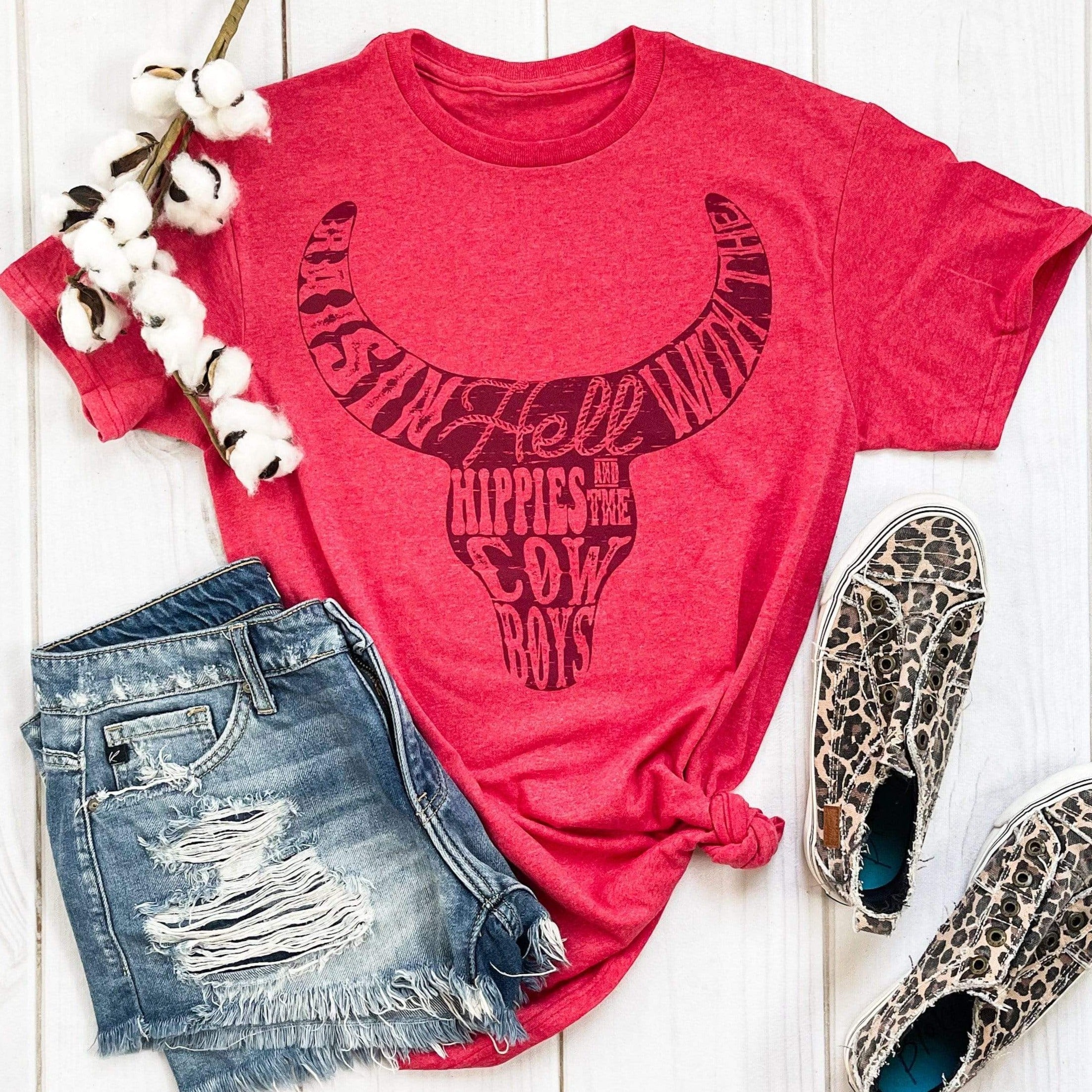 Women - Apparel - Shirts - T-Shirts Hippies & Cowboys Graphic Tee