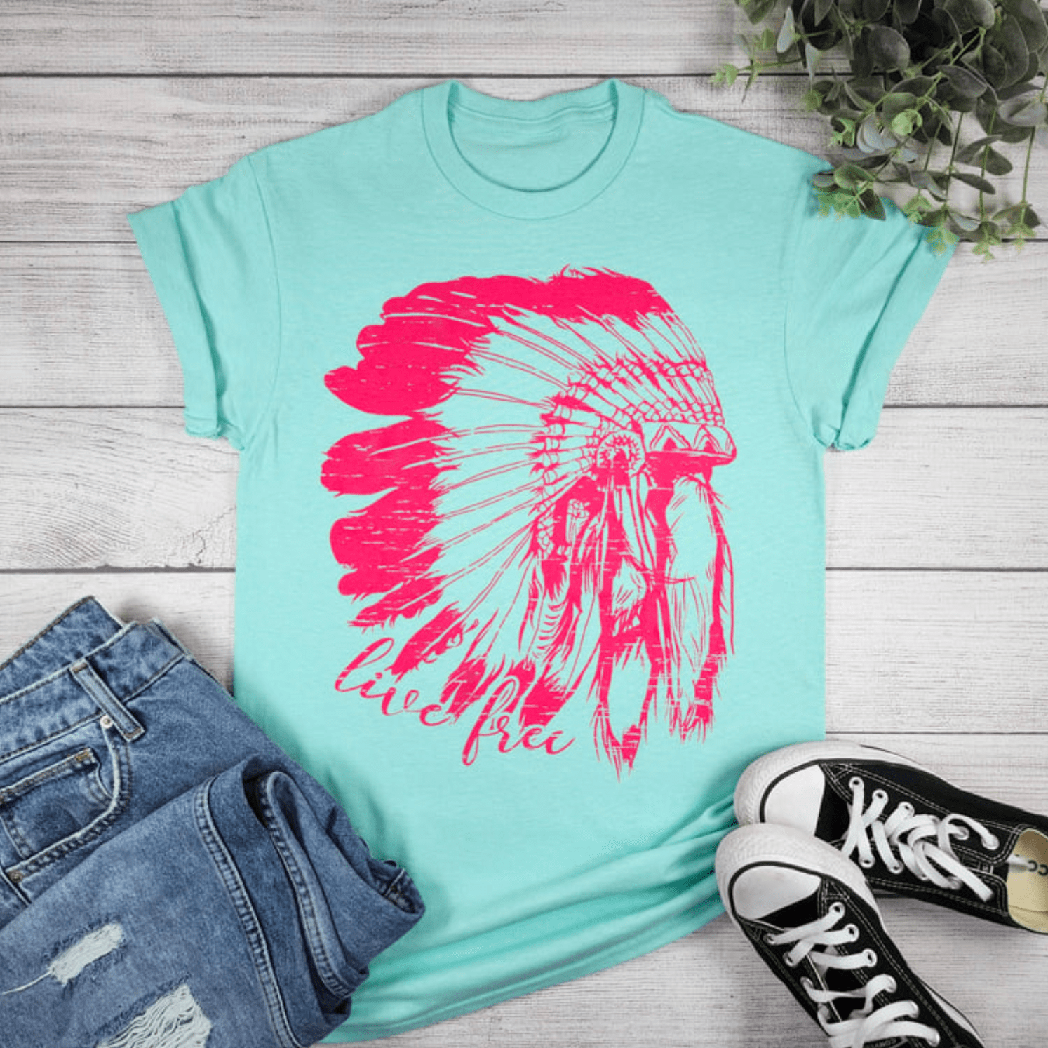 Women - Apparel - Shirts - T-Shirts Live Free Graphic Tee