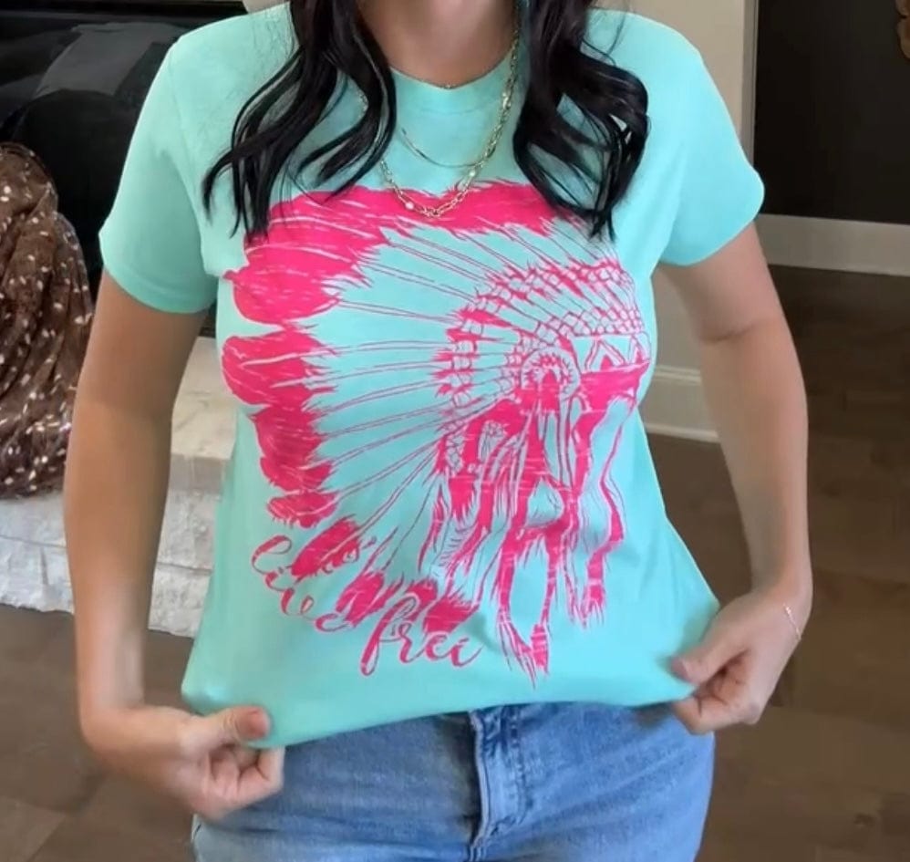 Women - Apparel - Shirts - T-Shirts Live Free Graphic Tee