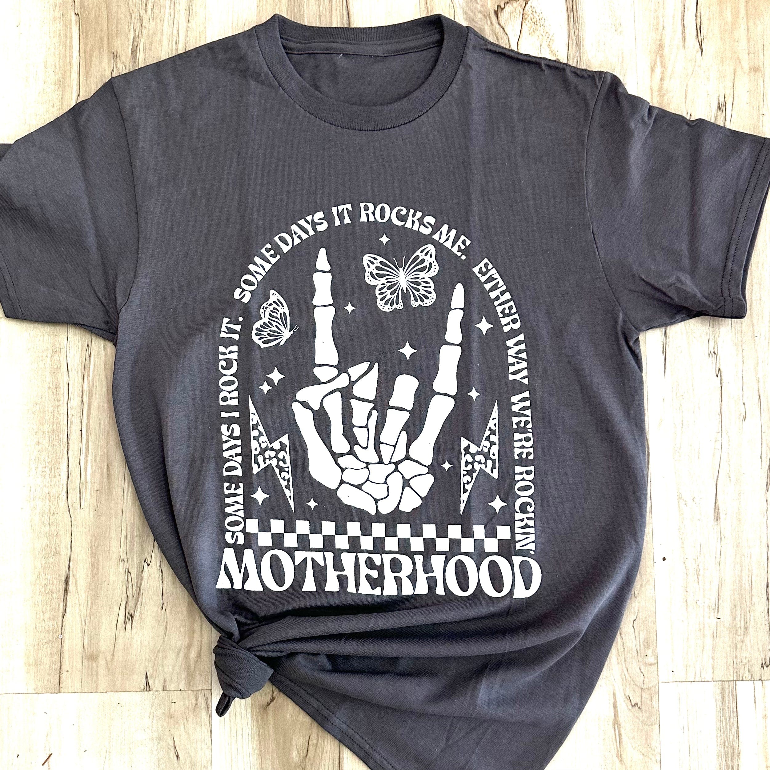 Women - Apparel - Shirts - T-Shirts Motherhood Rocks Graphic Tee