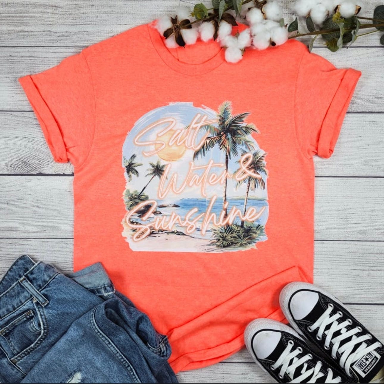 Women - Apparel - Shirts - T-Shirts Salt Water and Sunshine Graphic Tee