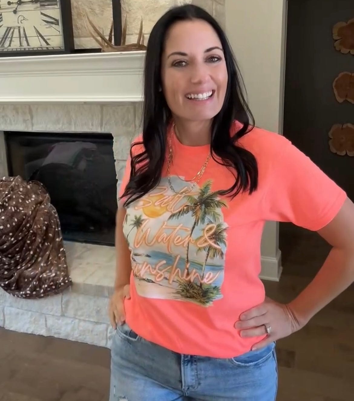 Women - Apparel - Shirts - T-Shirts Salt Water and Sunshine Graphic Tee