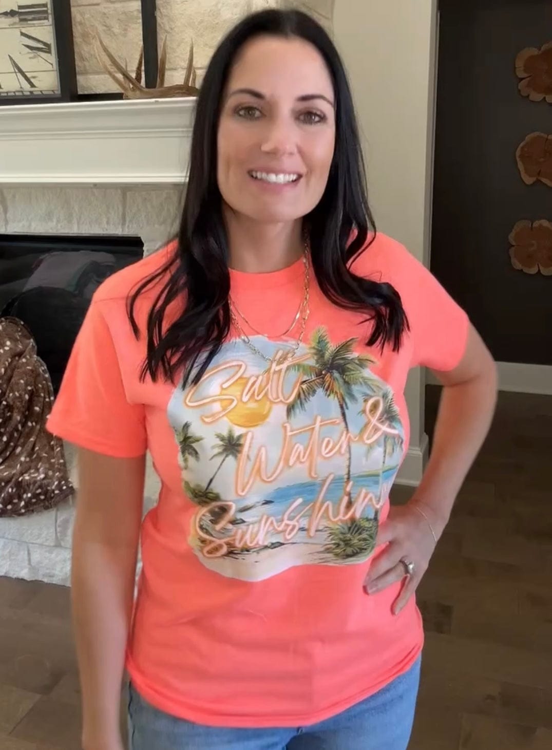 Women - Apparel - Shirts - T-Shirts Salt Water and Sunshine Graphic Tee