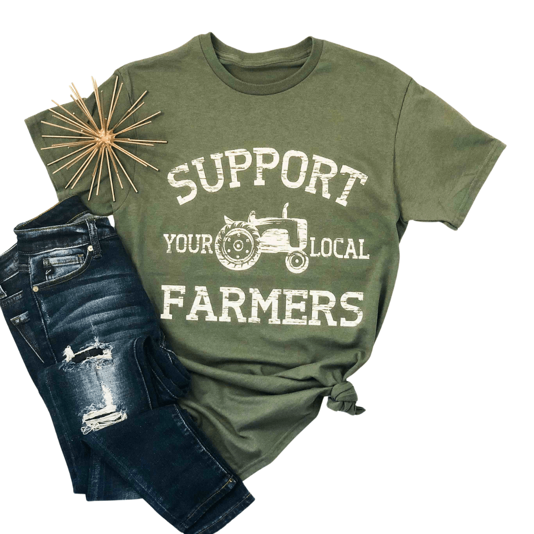Women - Apparel - Shirts - T-Shirts Support Your Local Farmers Graphic Tee
