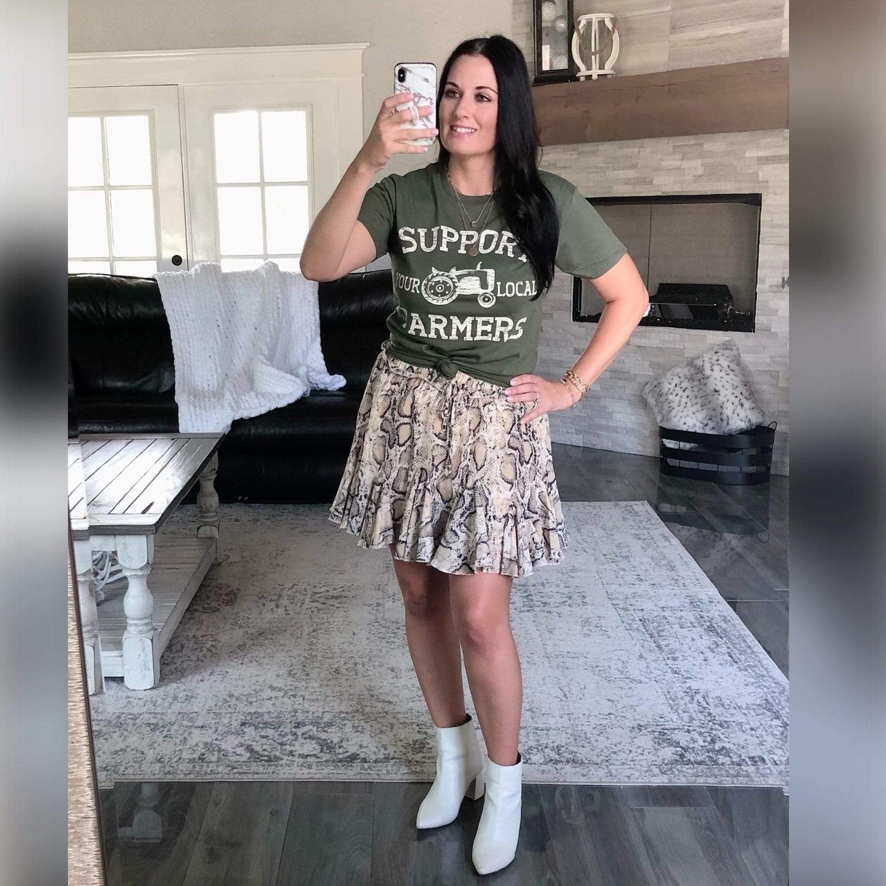 Women - Apparel - Shirts - T-Shirts Support Your Local Farmers Graphic Tee