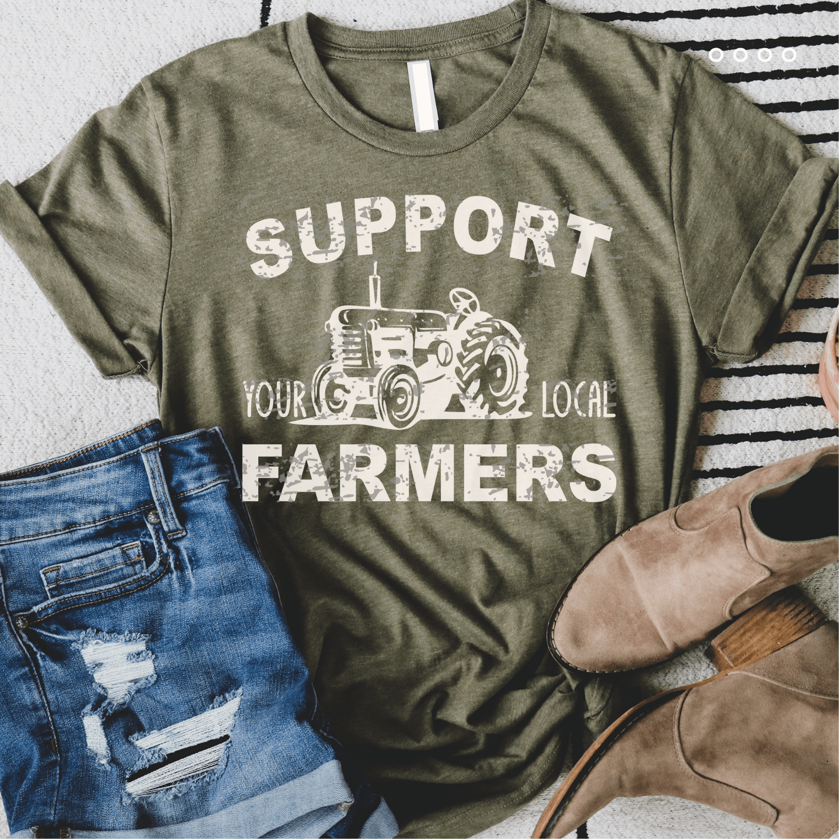 Women - Apparel - Shirts - T-Shirts Support Your Local Farmers Graphic Tee