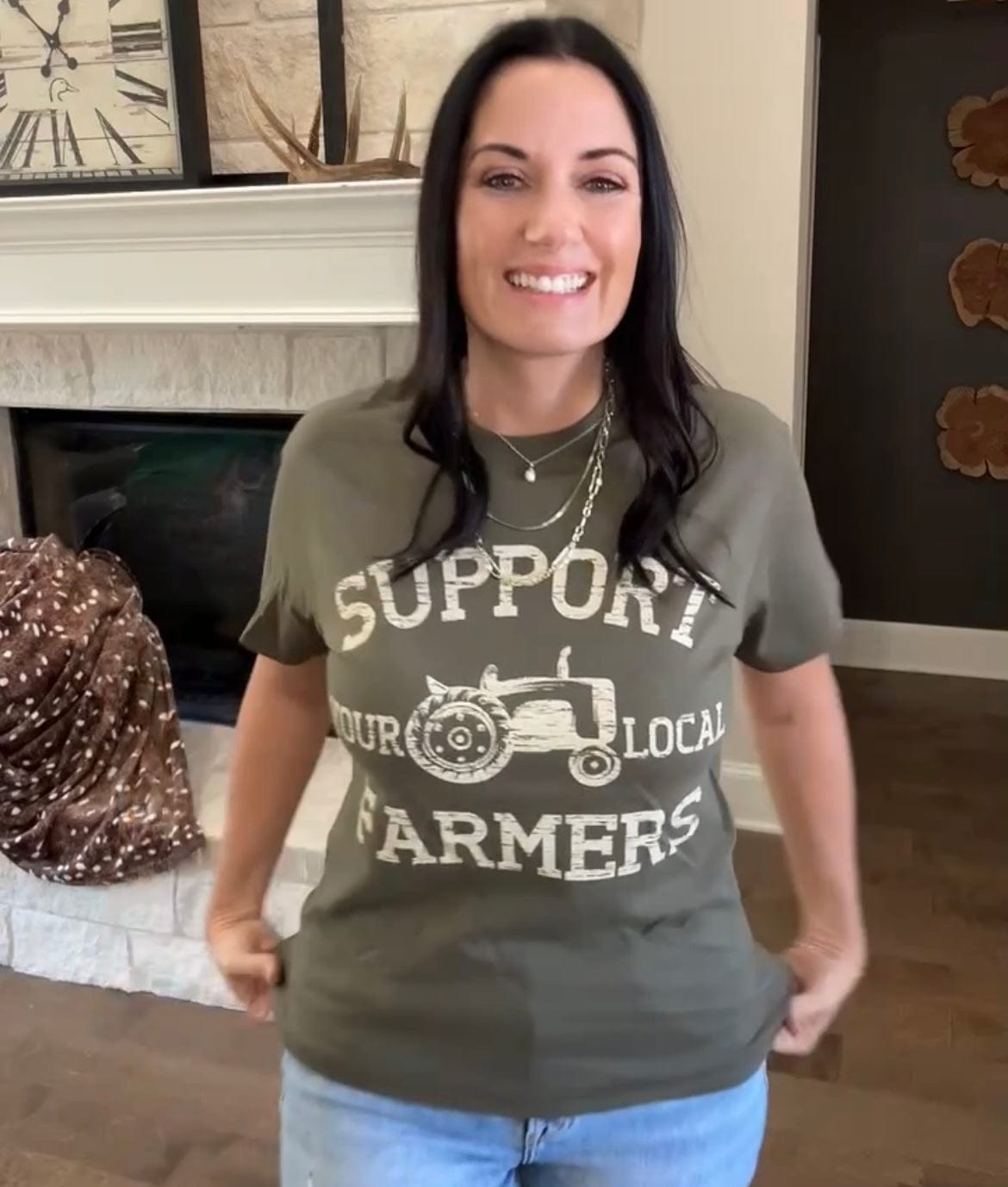 Women - Apparel - Shirts - T-Shirts Support Your Local Farmers Graphic Tee