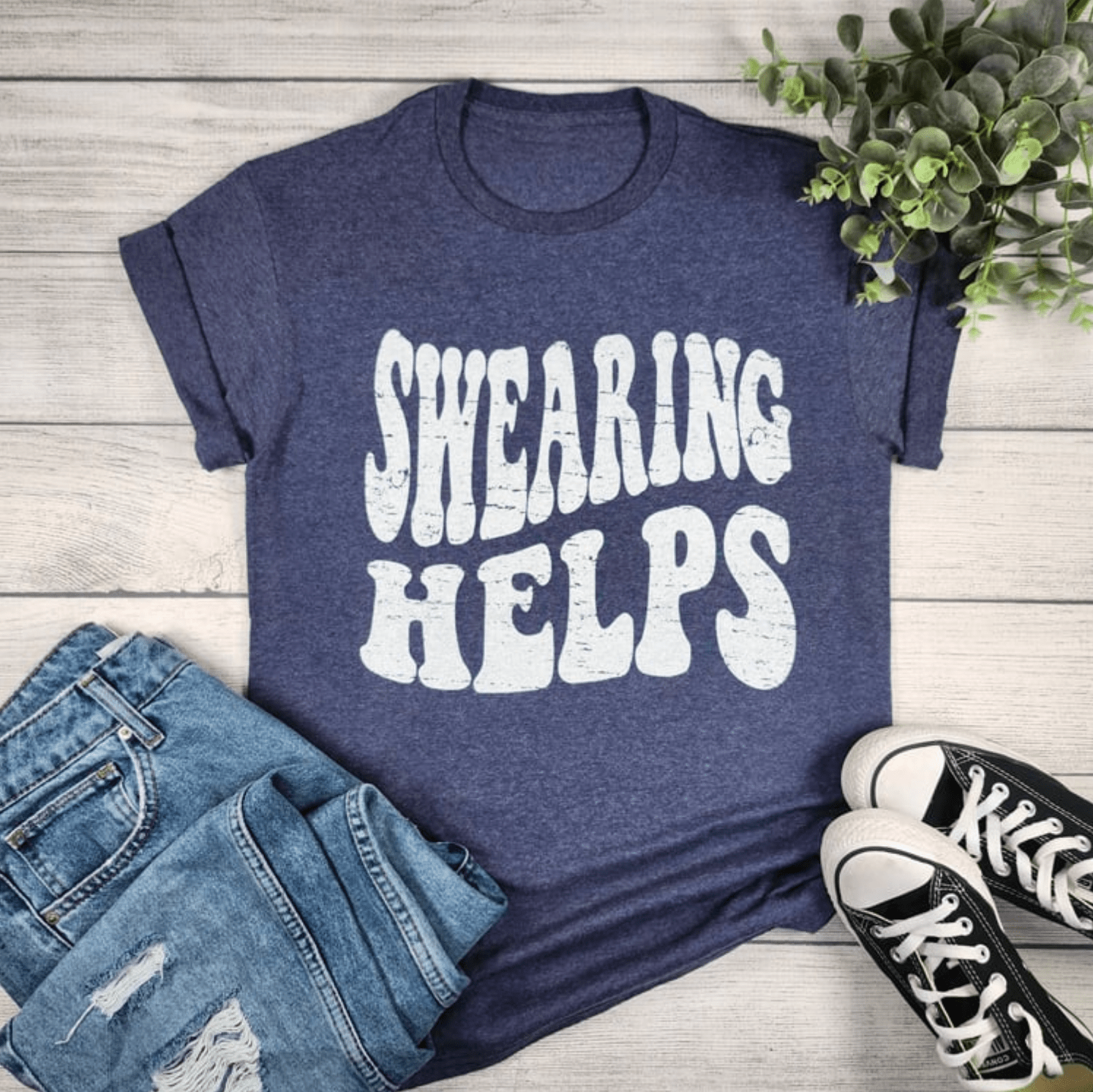 Women - Apparel - Shirts - T-Shirts Swearing Helps Graphic Tee
