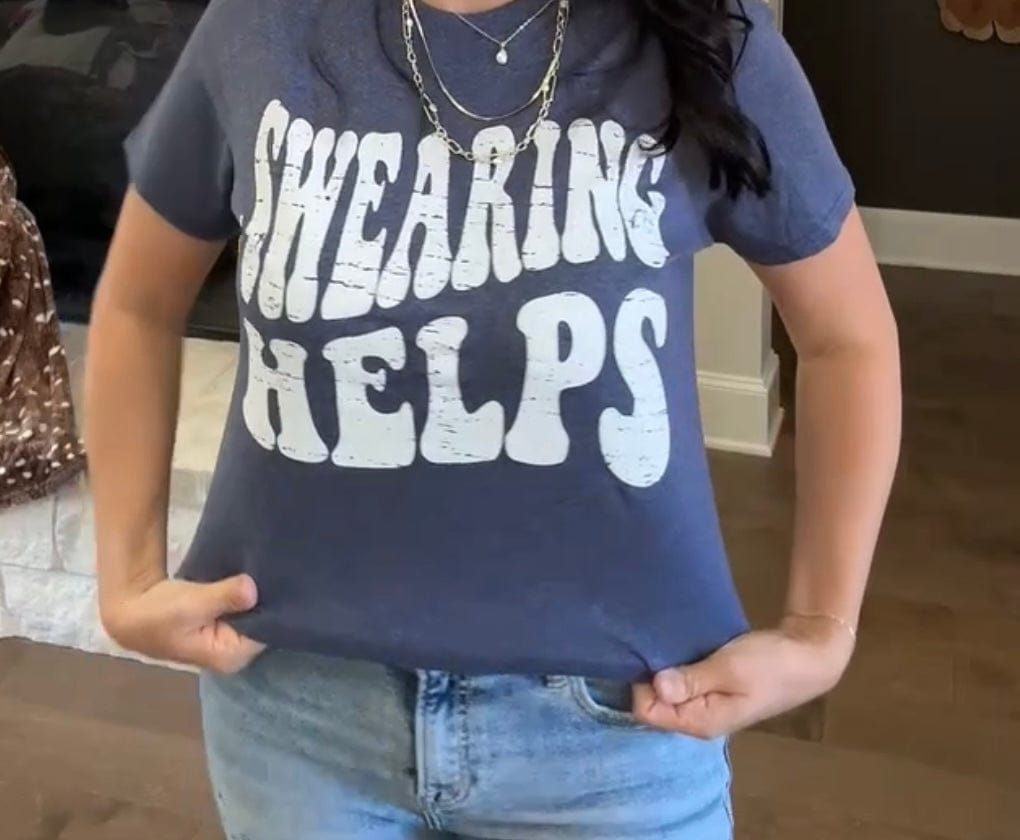 Women - Apparel - Shirts - T-Shirts Swearing Helps Graphic Tee