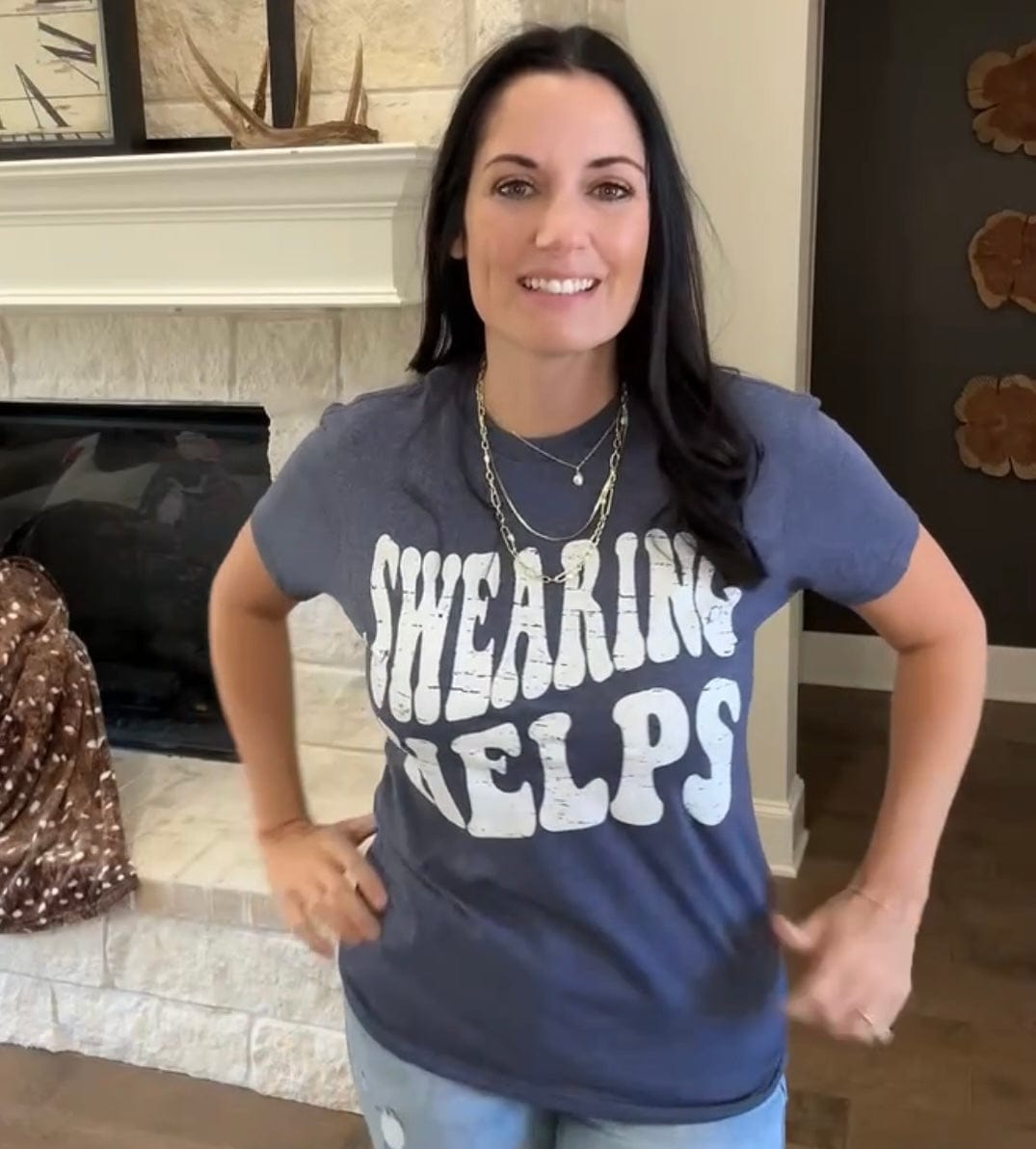 Women - Apparel - Shirts - T-Shirts Swearing Helps Graphic Tee