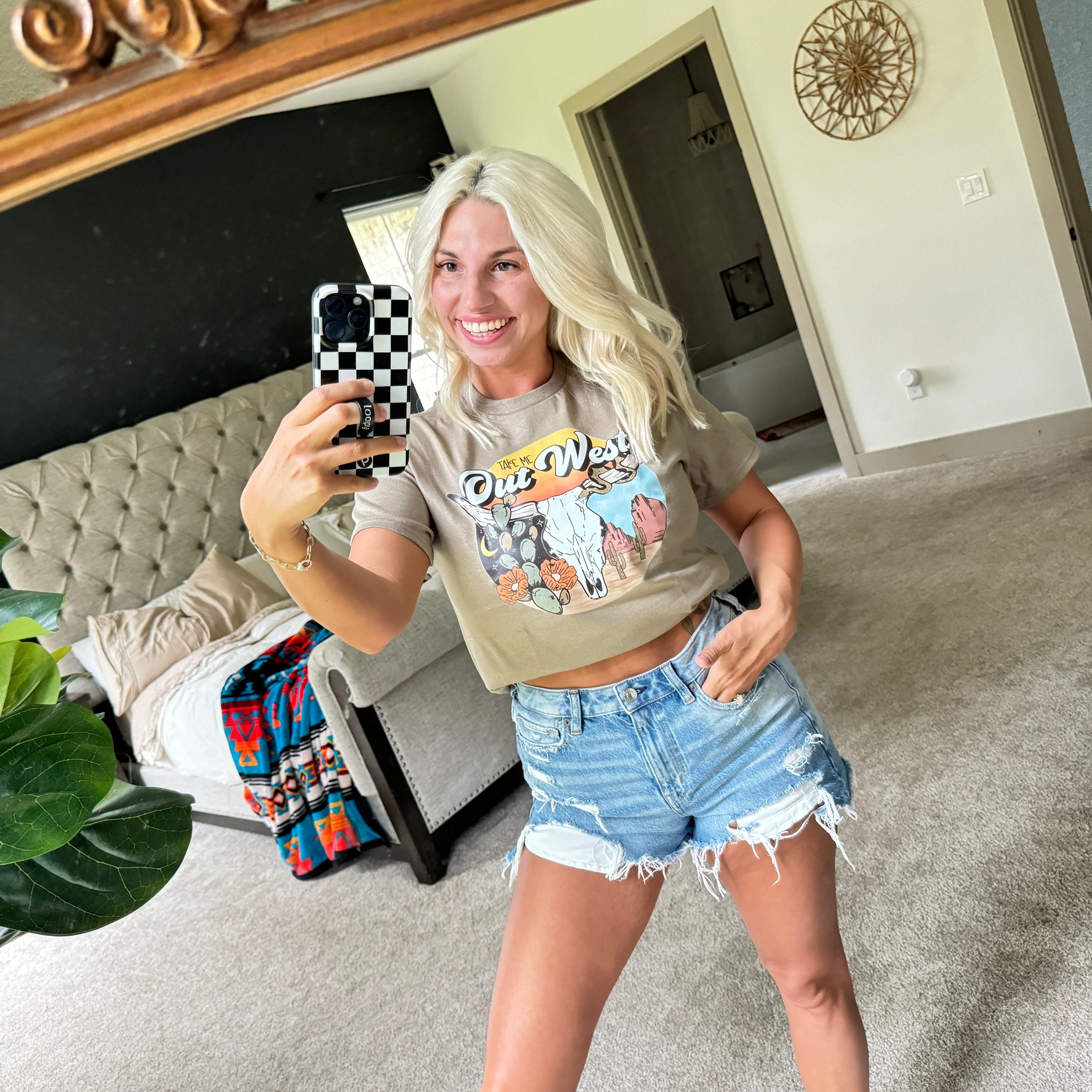 Women - Apparel - Shirts - T-Shirts Take Me Out West Graphic Tee