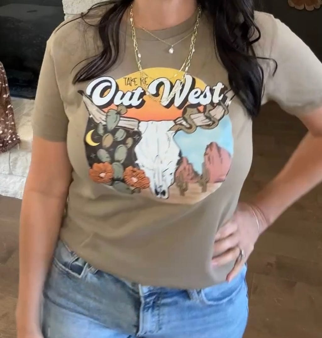 Women - Apparel - Shirts - T-Shirts Take Me Out West Graphic Tee