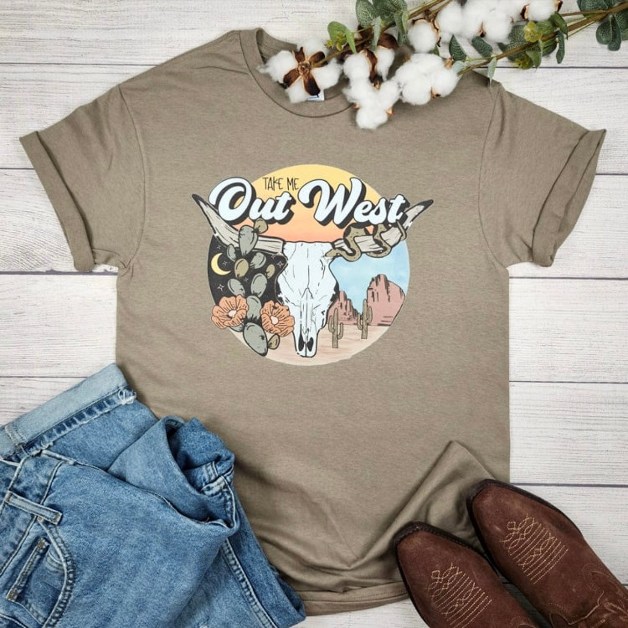 Women - Apparel - Shirts - T-Shirts Take Me Out West Graphic Tee