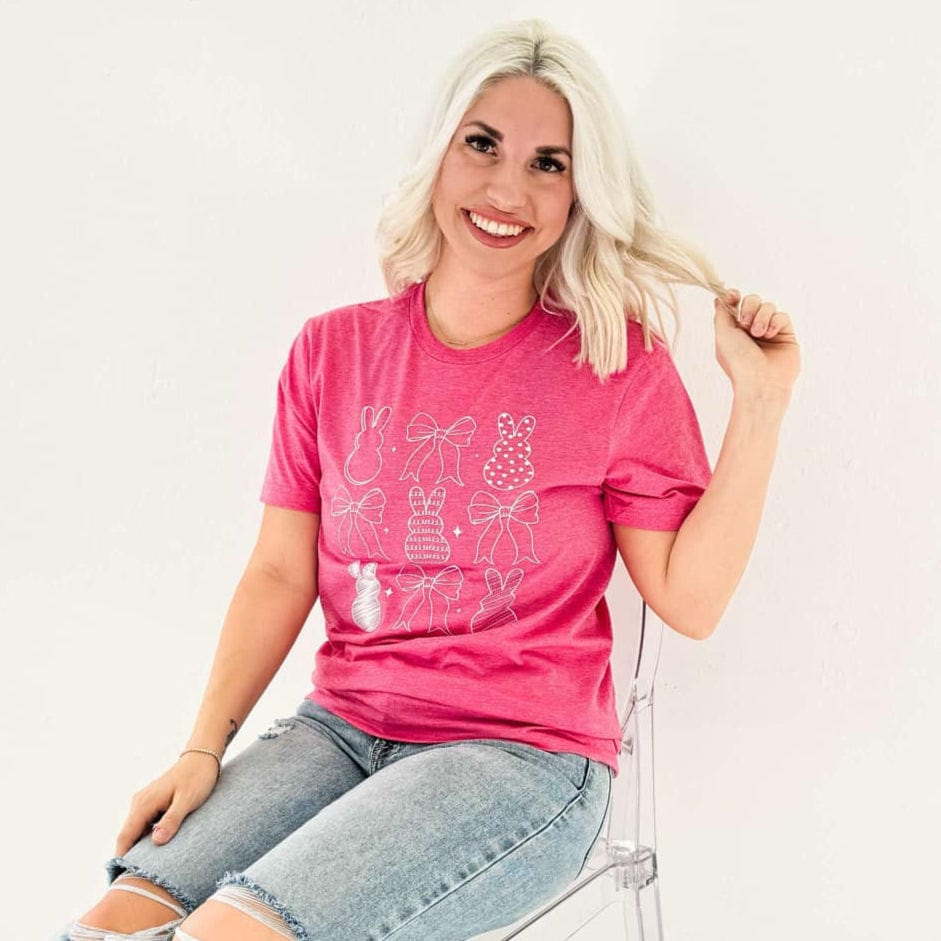 Women - Apparel - Shirts - T-Shirts Bunnies + Bows Graphic Tee