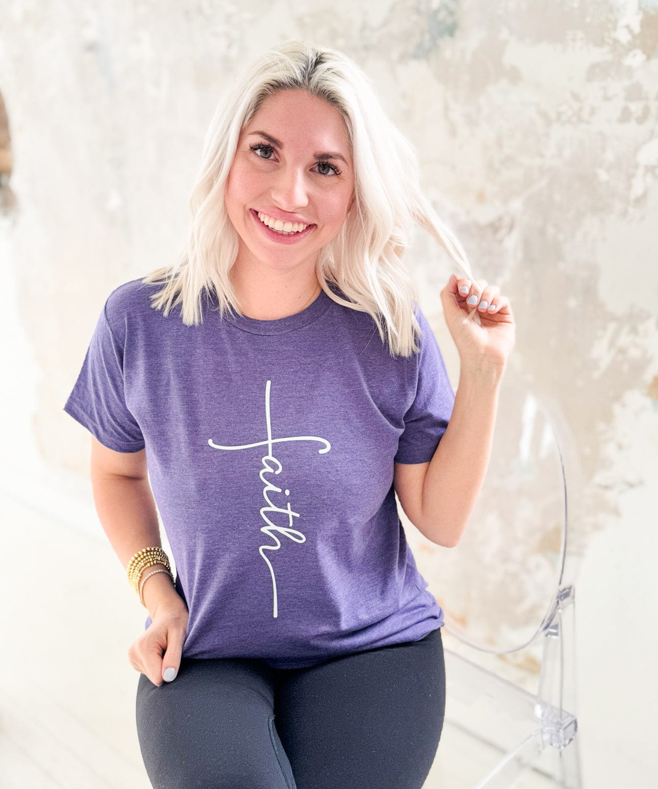 Women - Apparel - Shirts - T-Shirts Faith Cross Graphic Tee